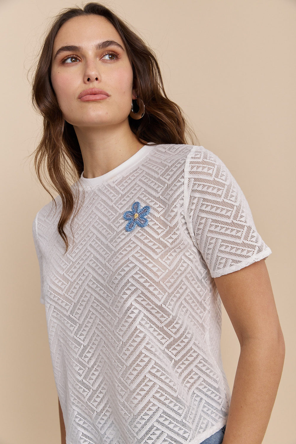 Boxy short sleeve top
