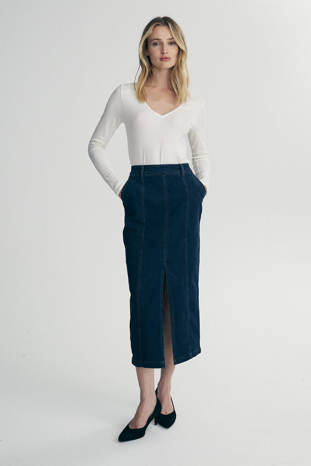 V-neck top