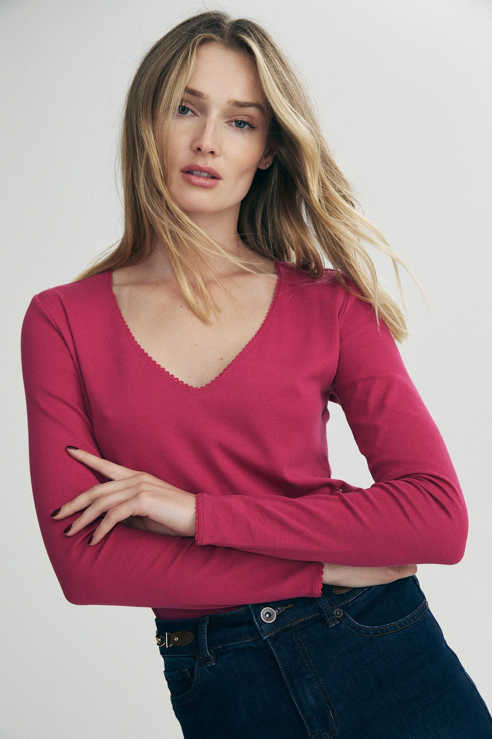 V-neck top