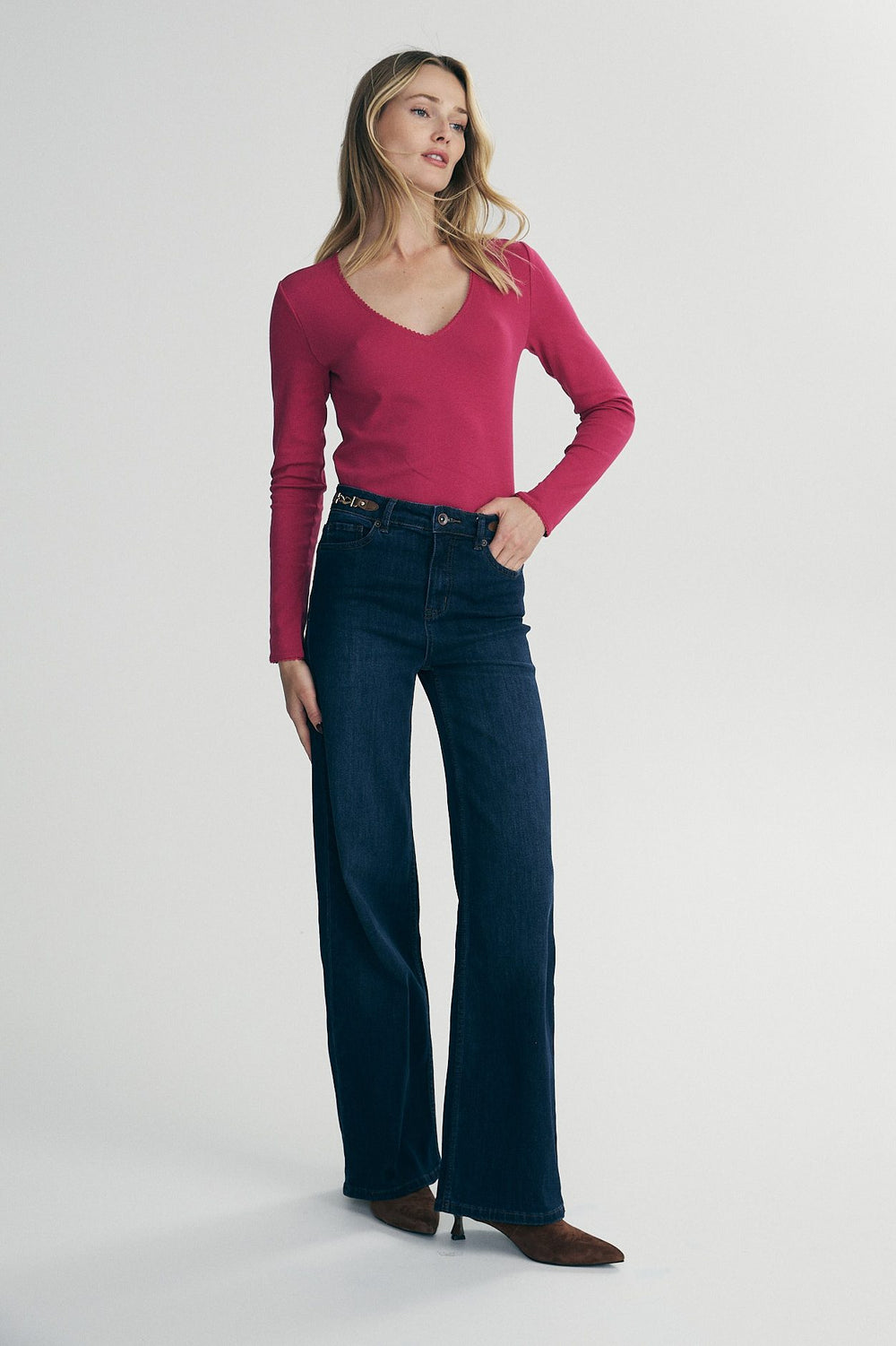 V-neck top