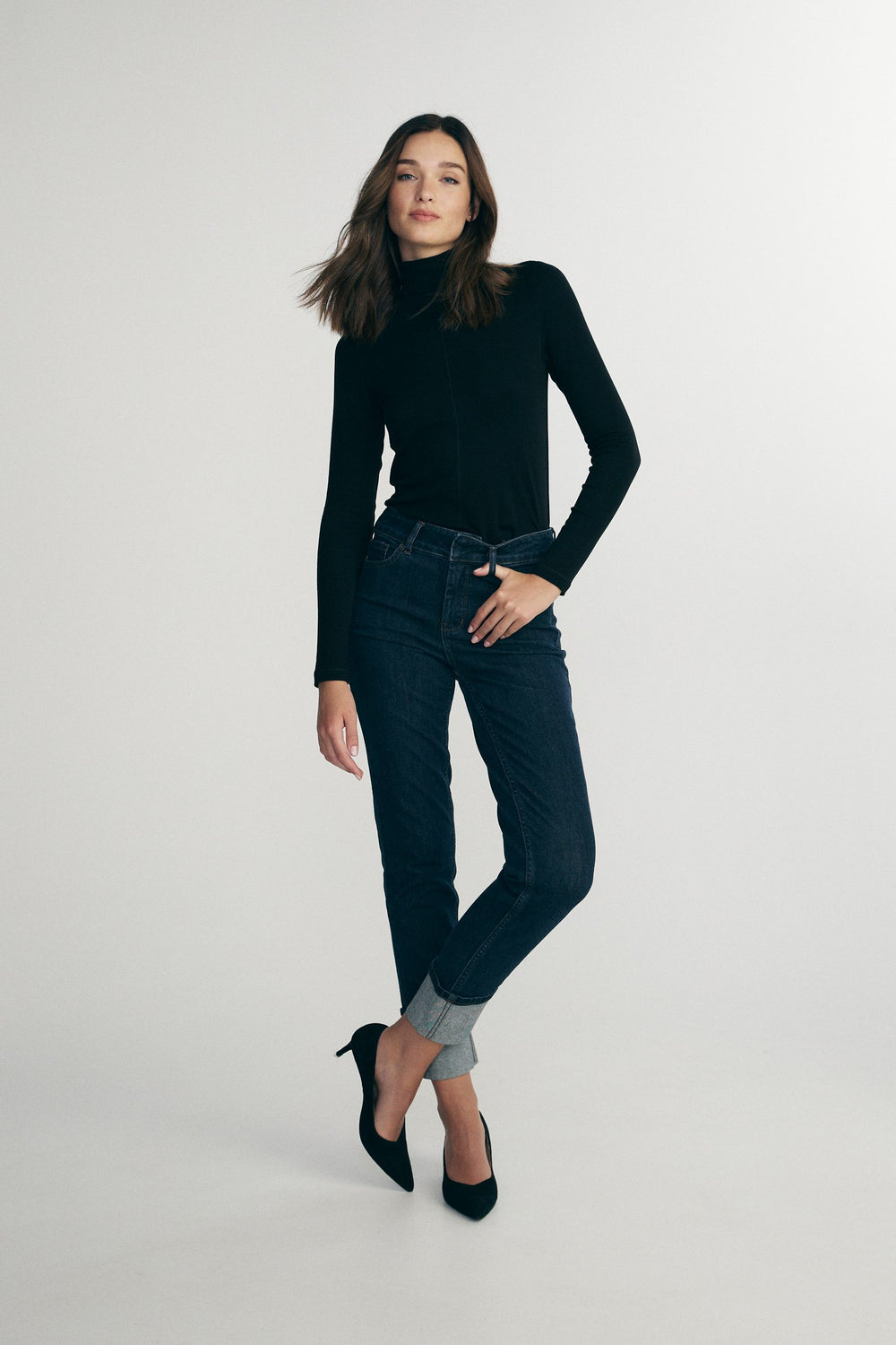 Stretch turtleneck