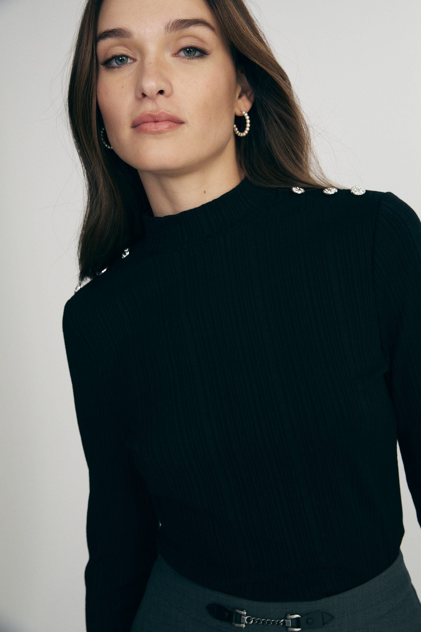 Mock neck top