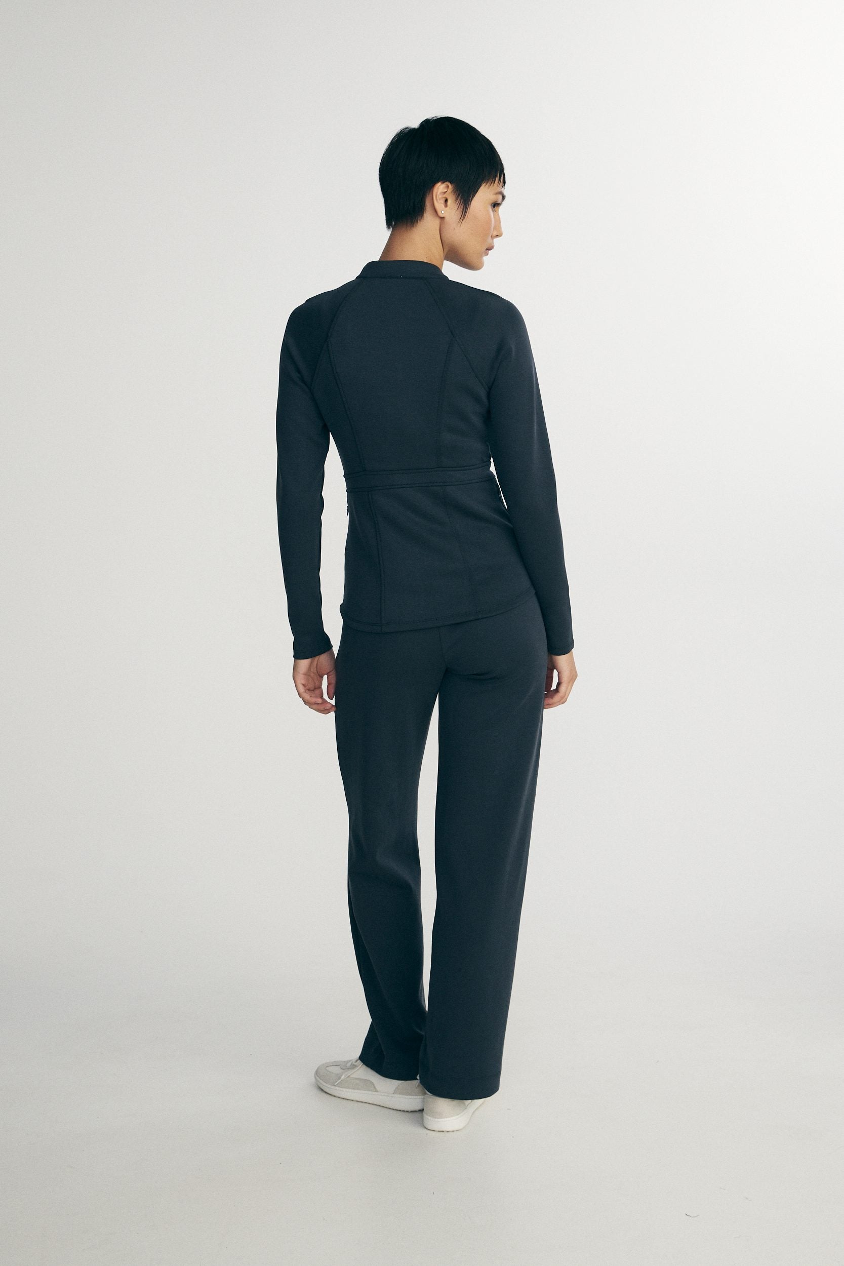 Ponte zip up cardigan