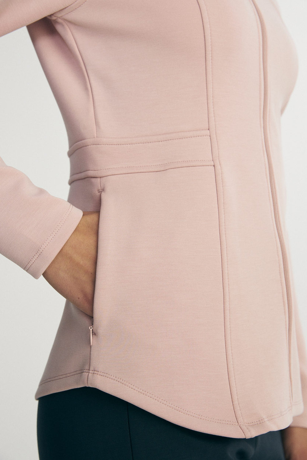 Ponte zip up cardigan
