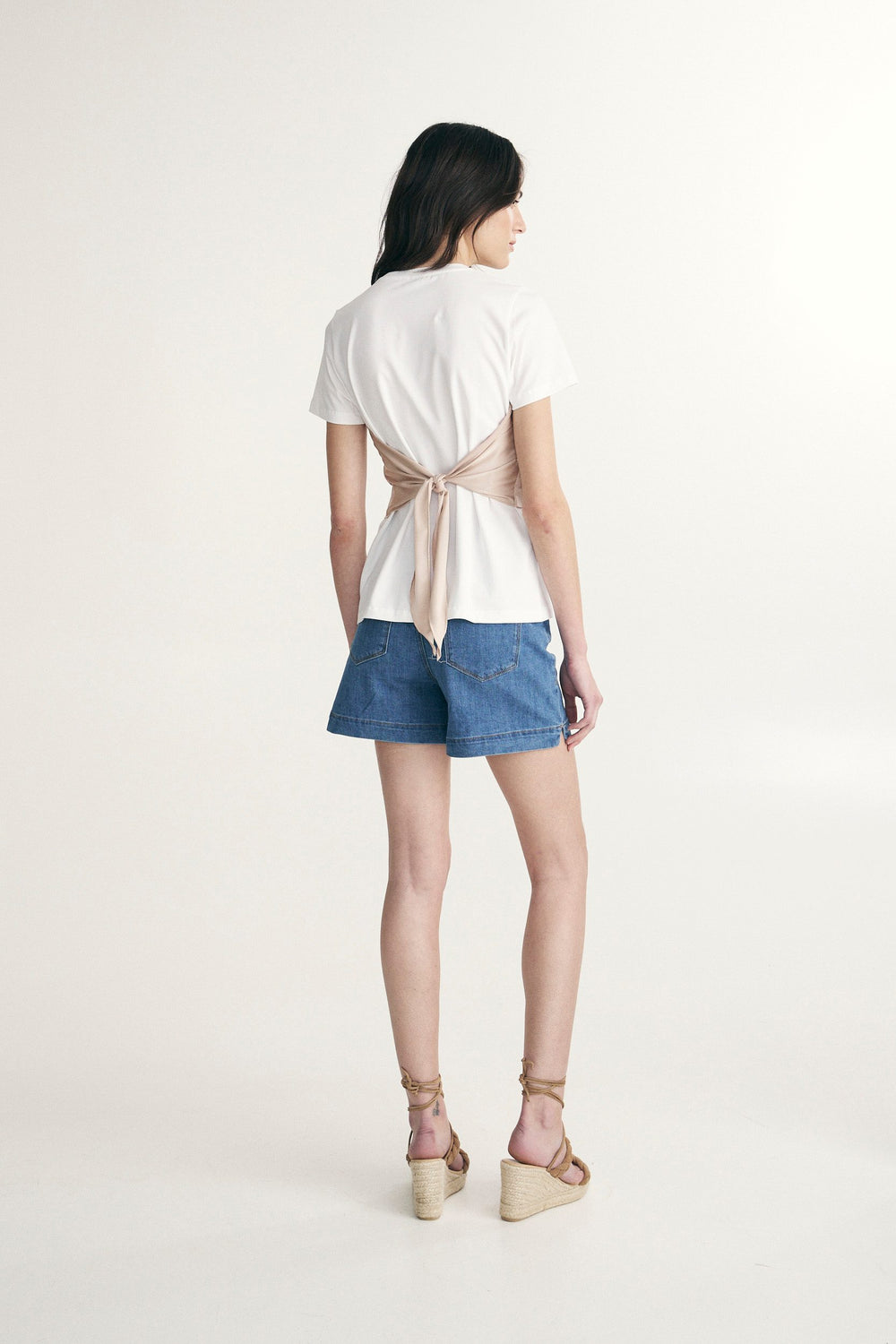 T-shirt avec bandeau de satin