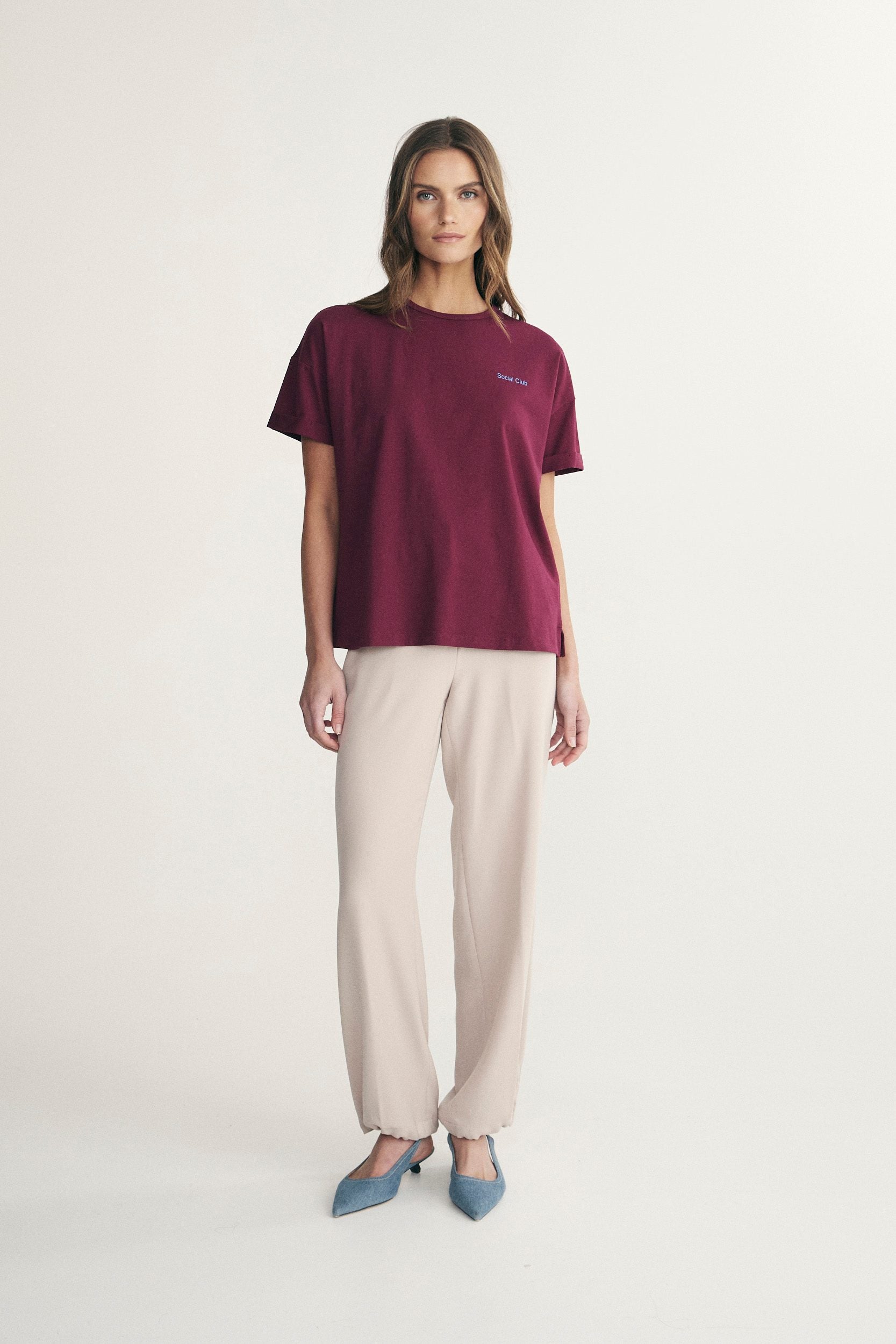 T-shirt Boyfriend avec imprimé