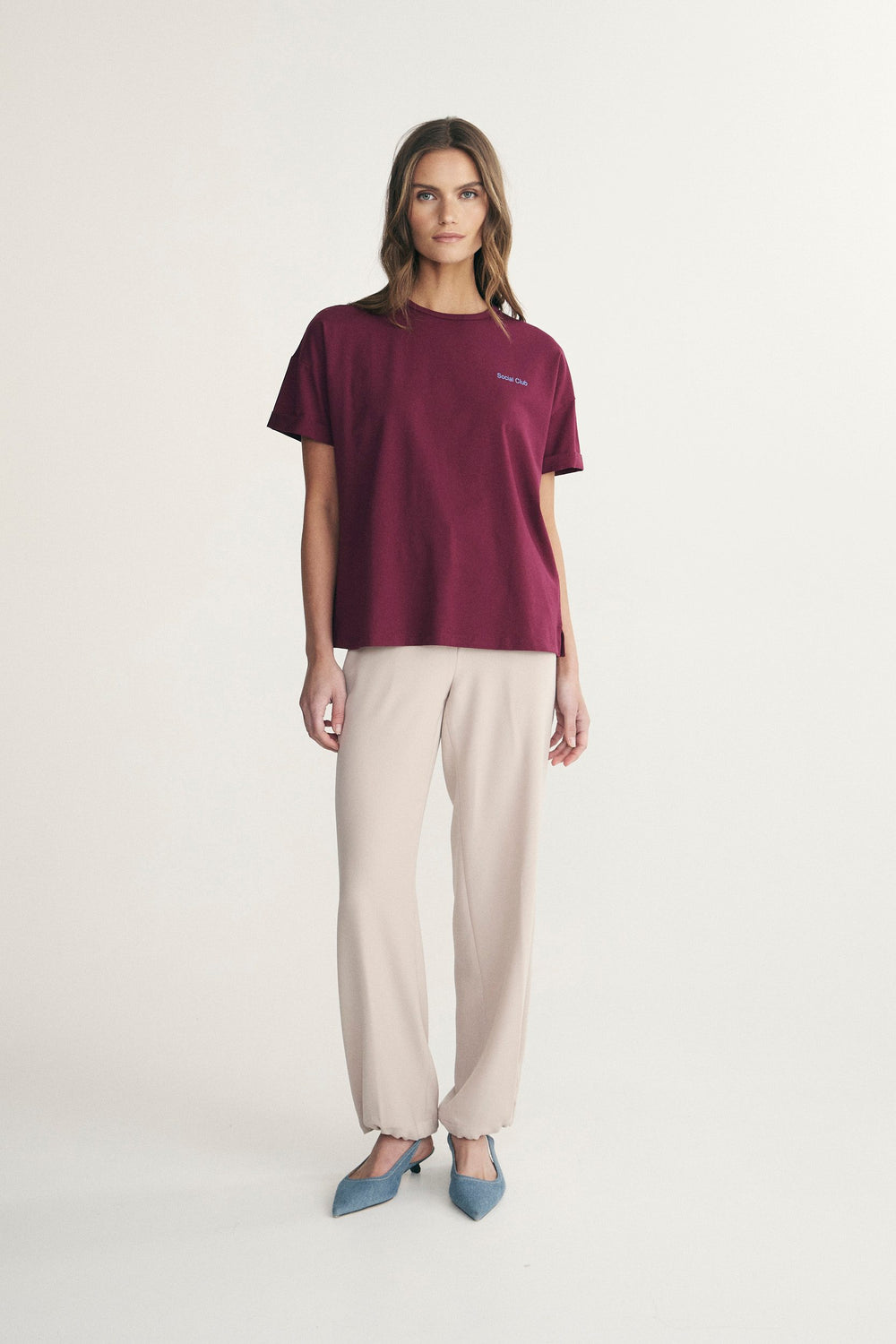 T-shirt Boyfriend avec imprimé