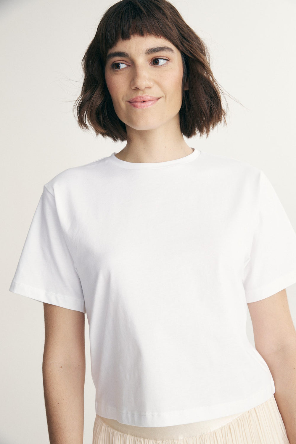 T-shirt court en coton pima