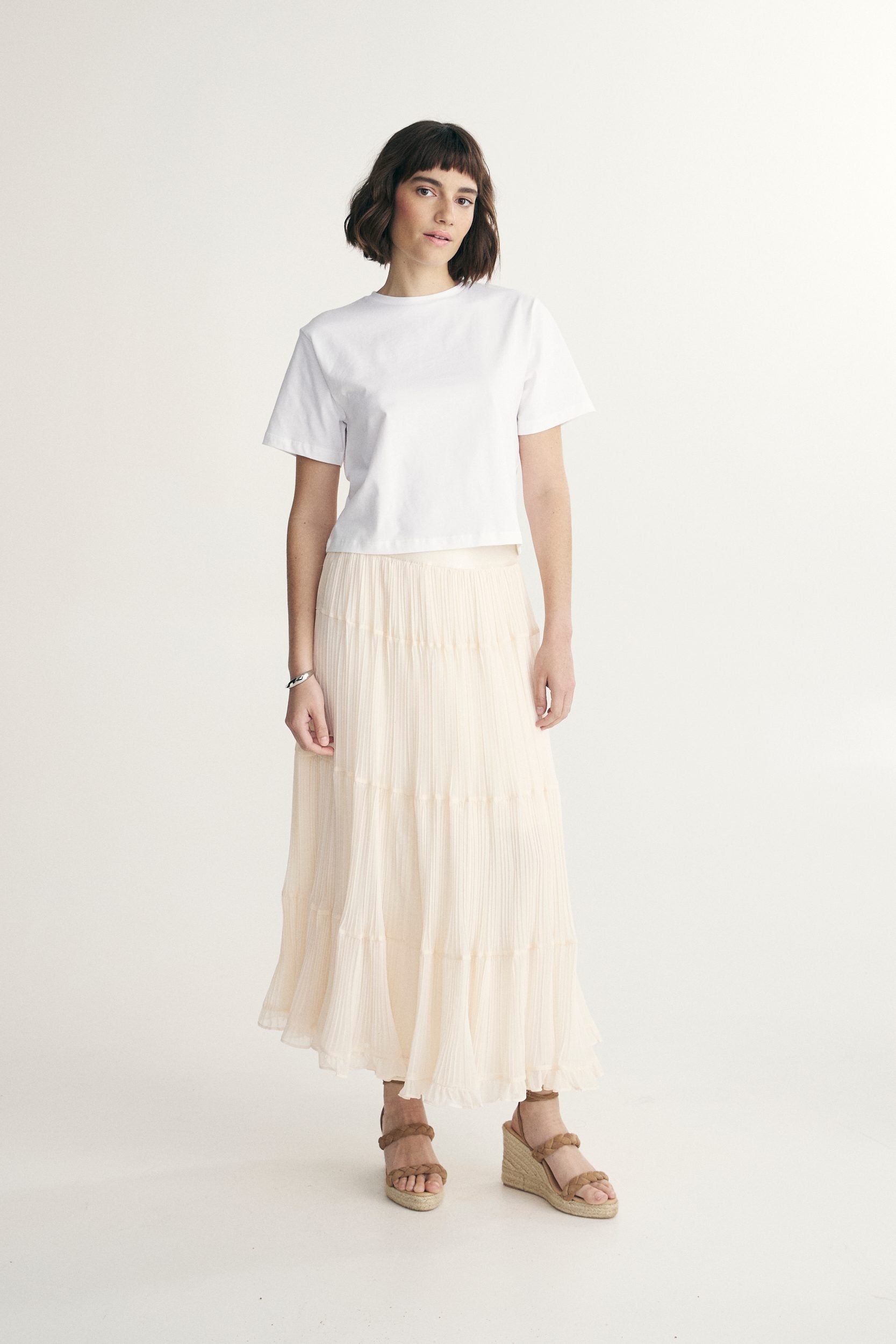T-shirt court en coton pima