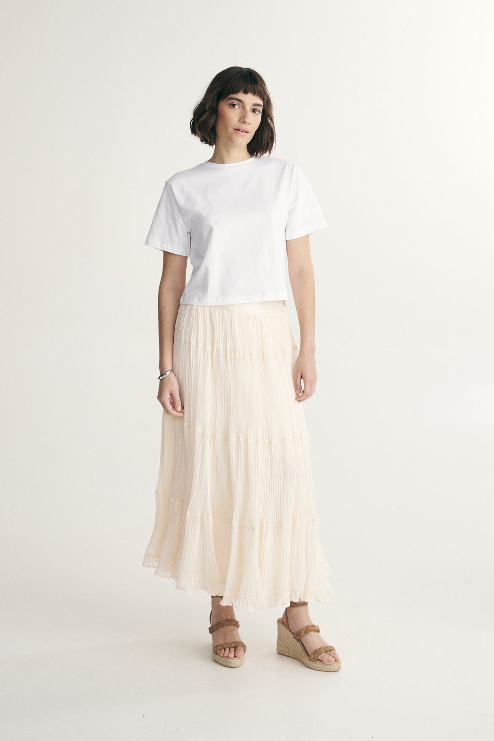 T-shirt court en coton pima