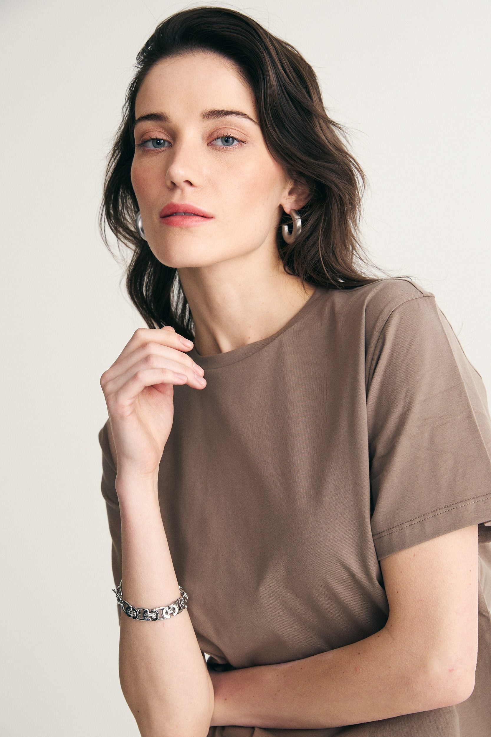 T-shirt court en coton pima