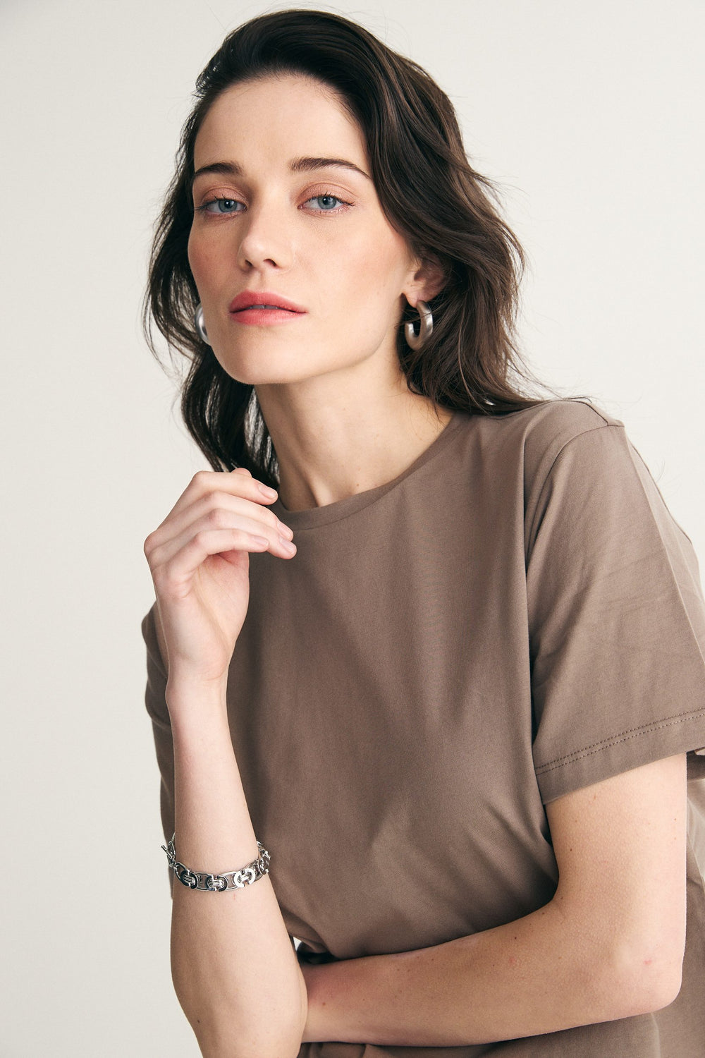 T-shirt court en coton pima