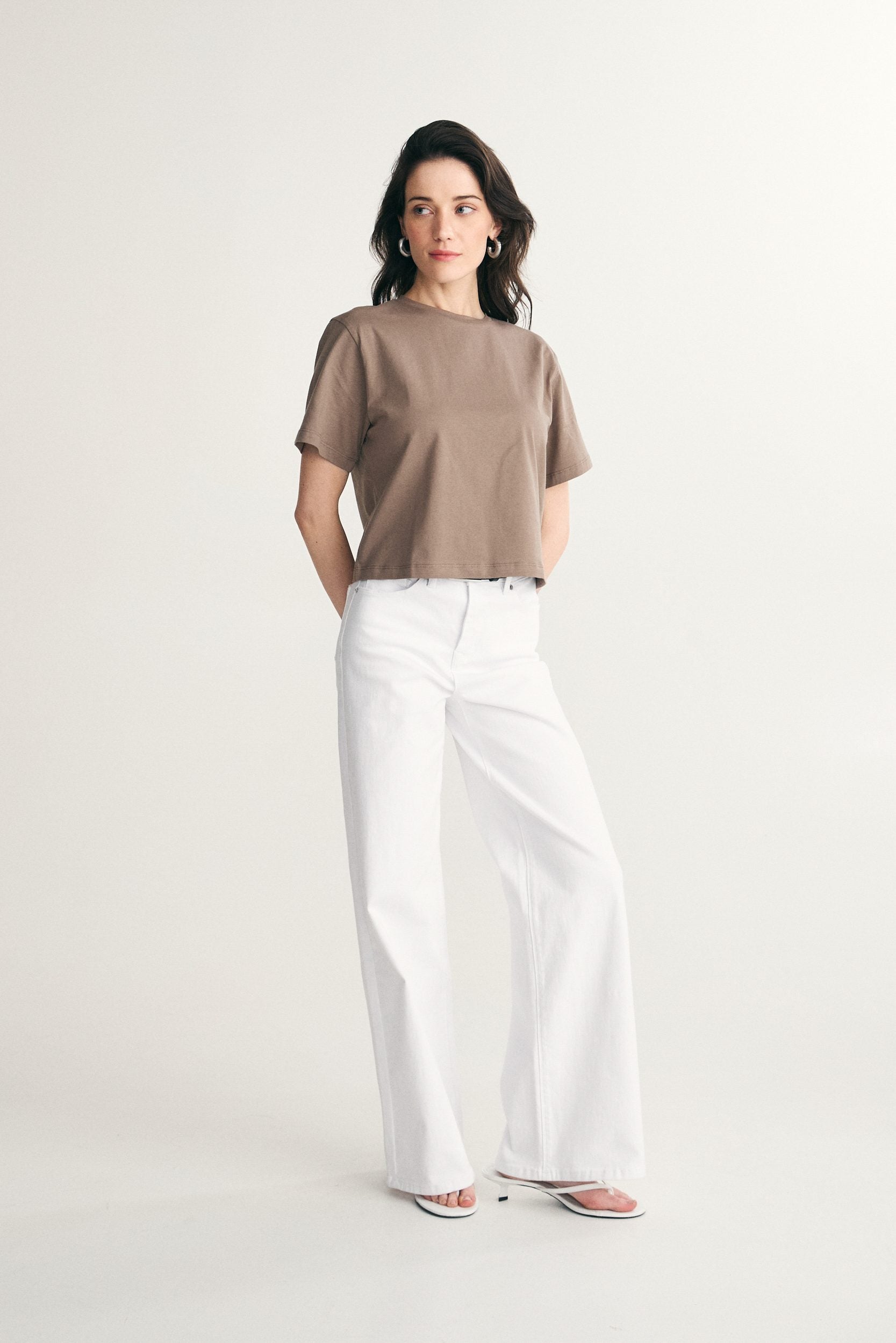 T-shirt court en coton pima