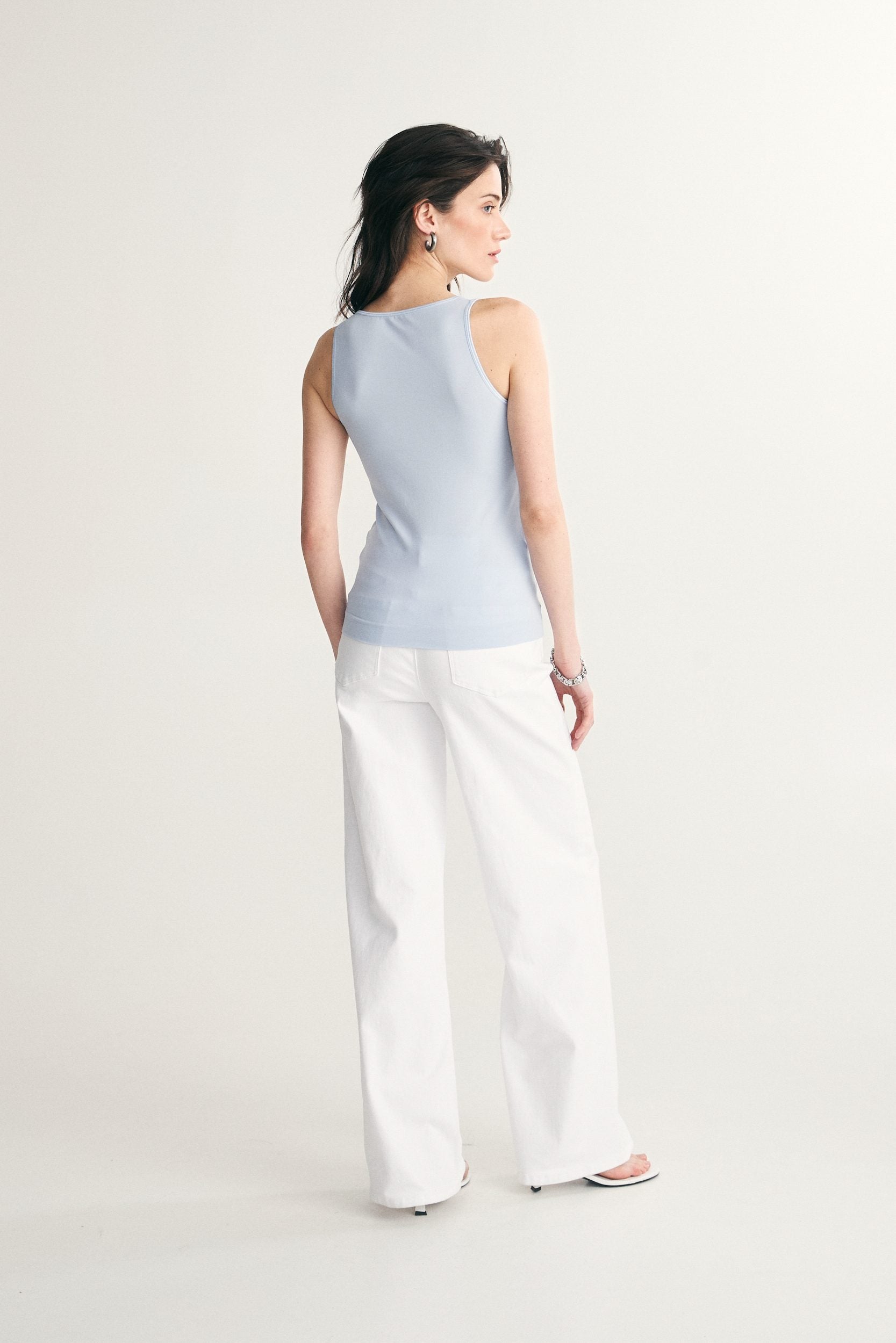 Camisole sans couture à col rond