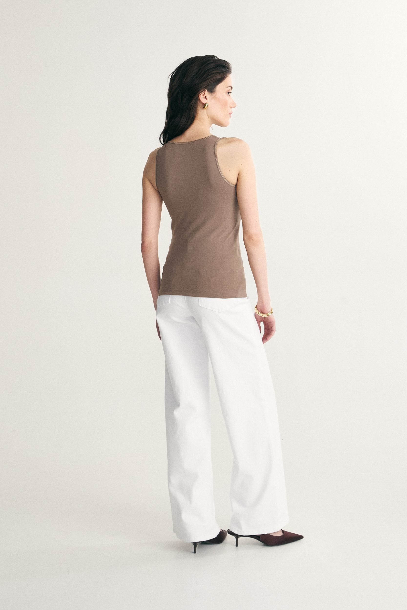 Camisole sans couture à col rond
