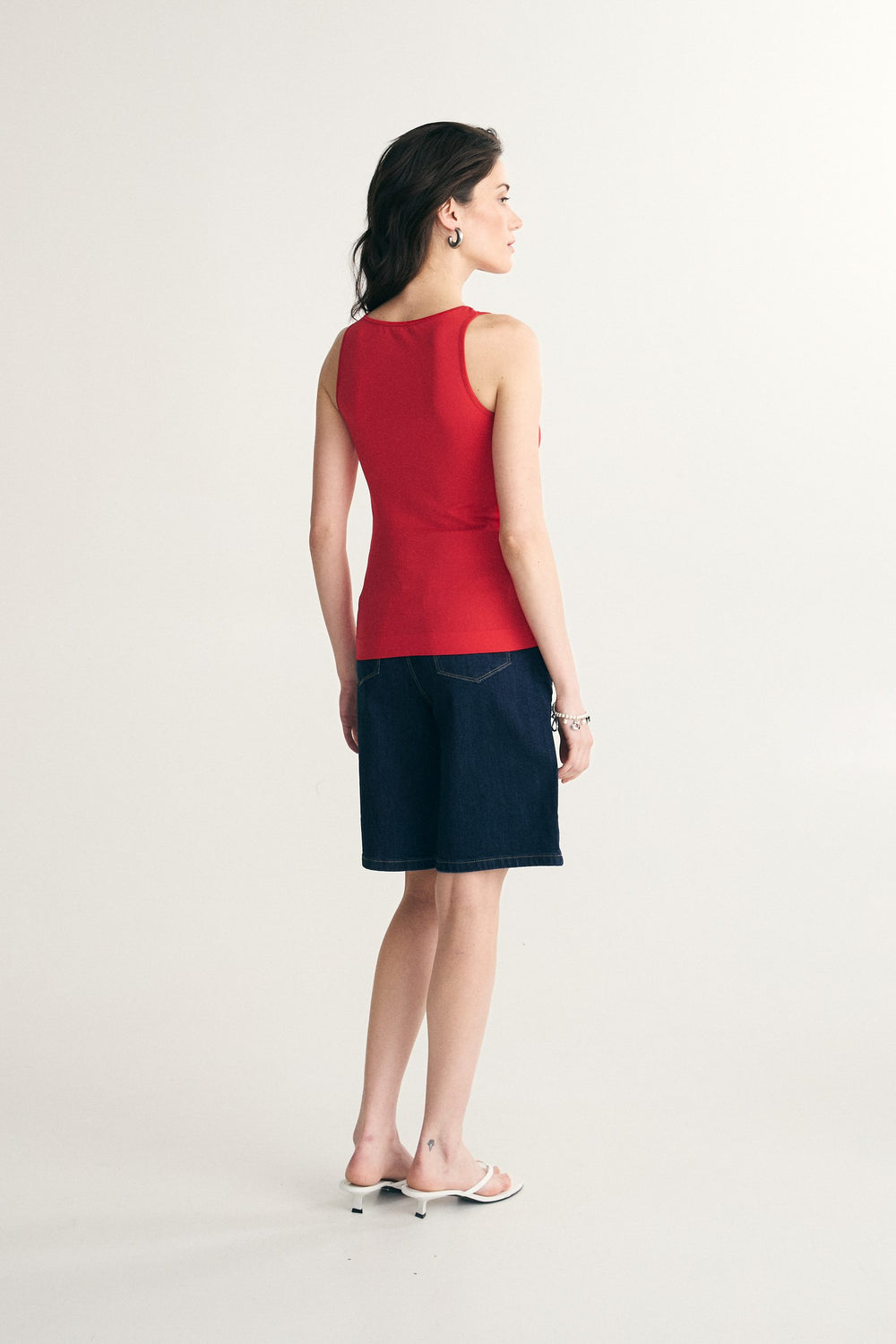 Camisole sans couture à col rond