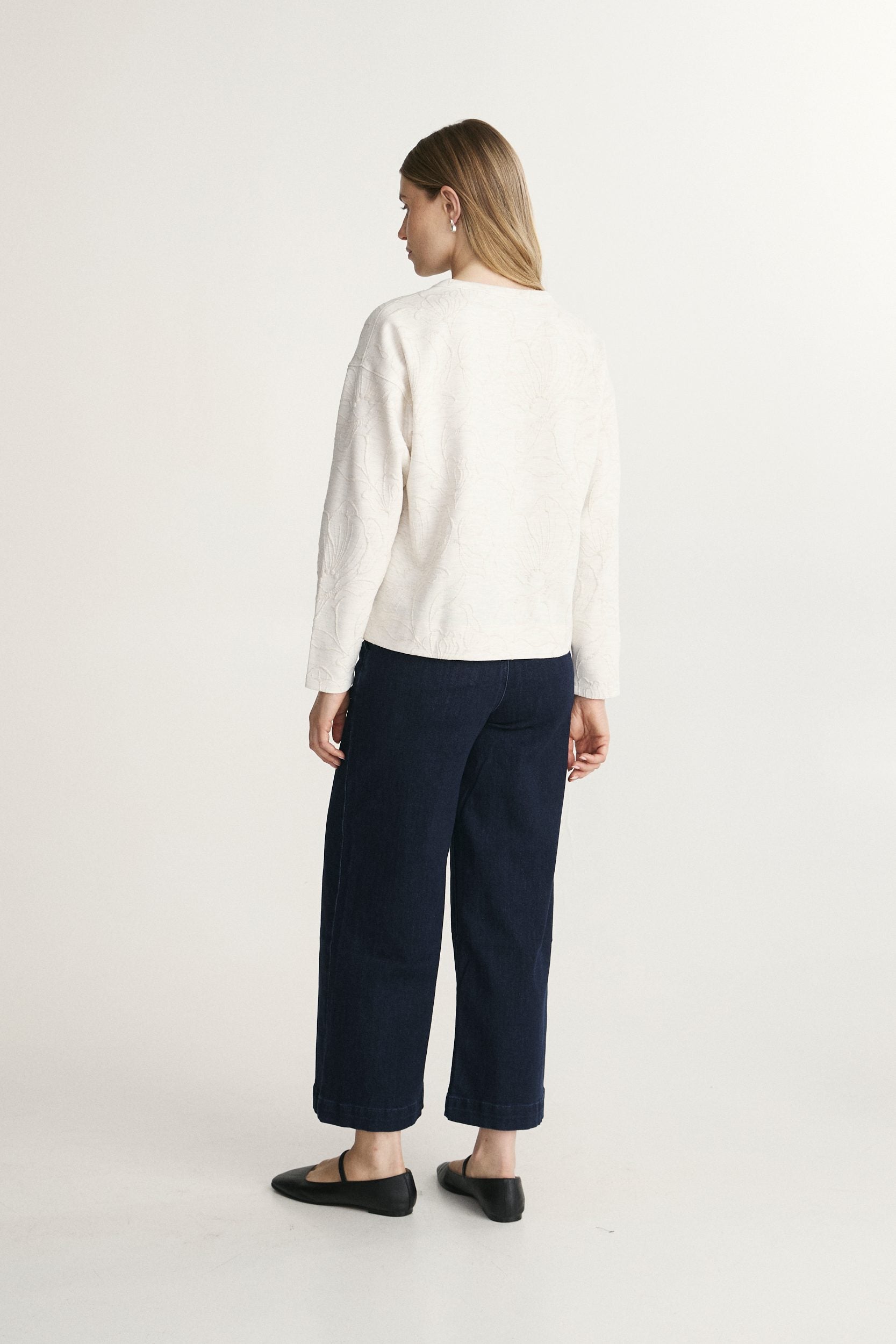 Oversized V-Neck Sweatshirt