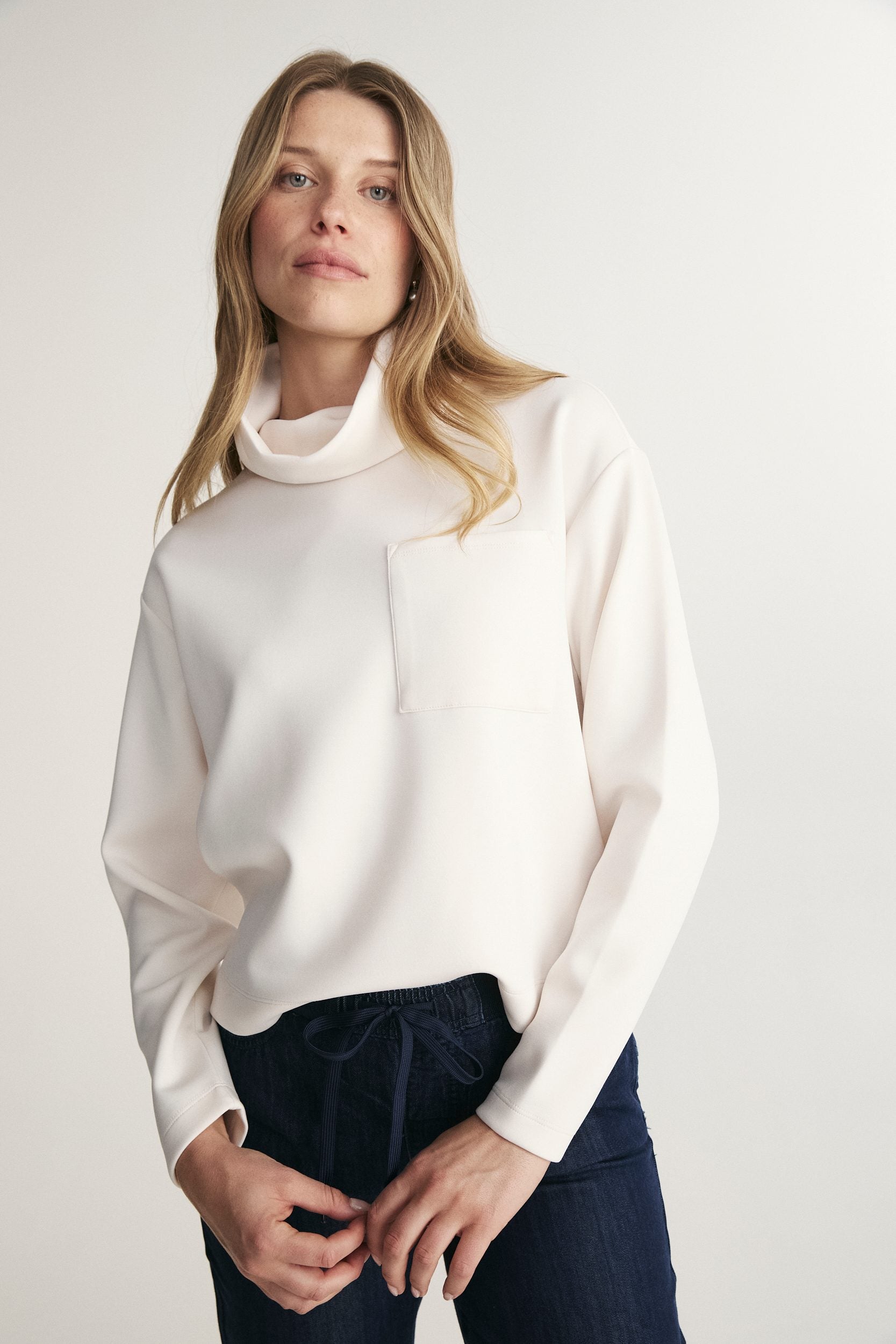 Mock Neck Sweatshirt