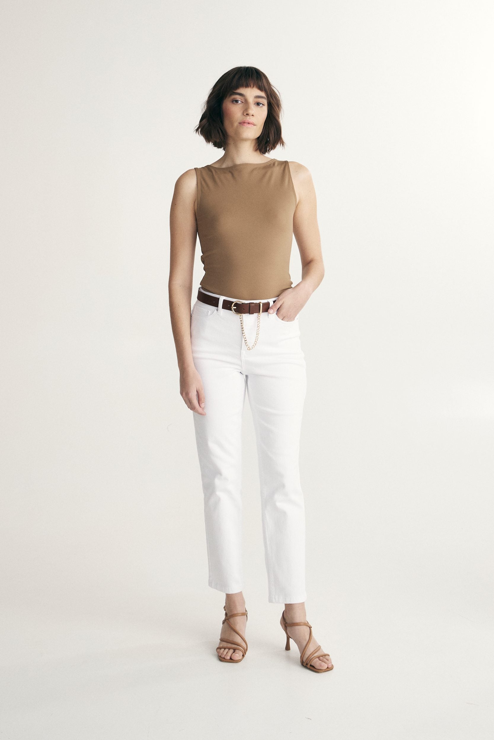 Boat neck top