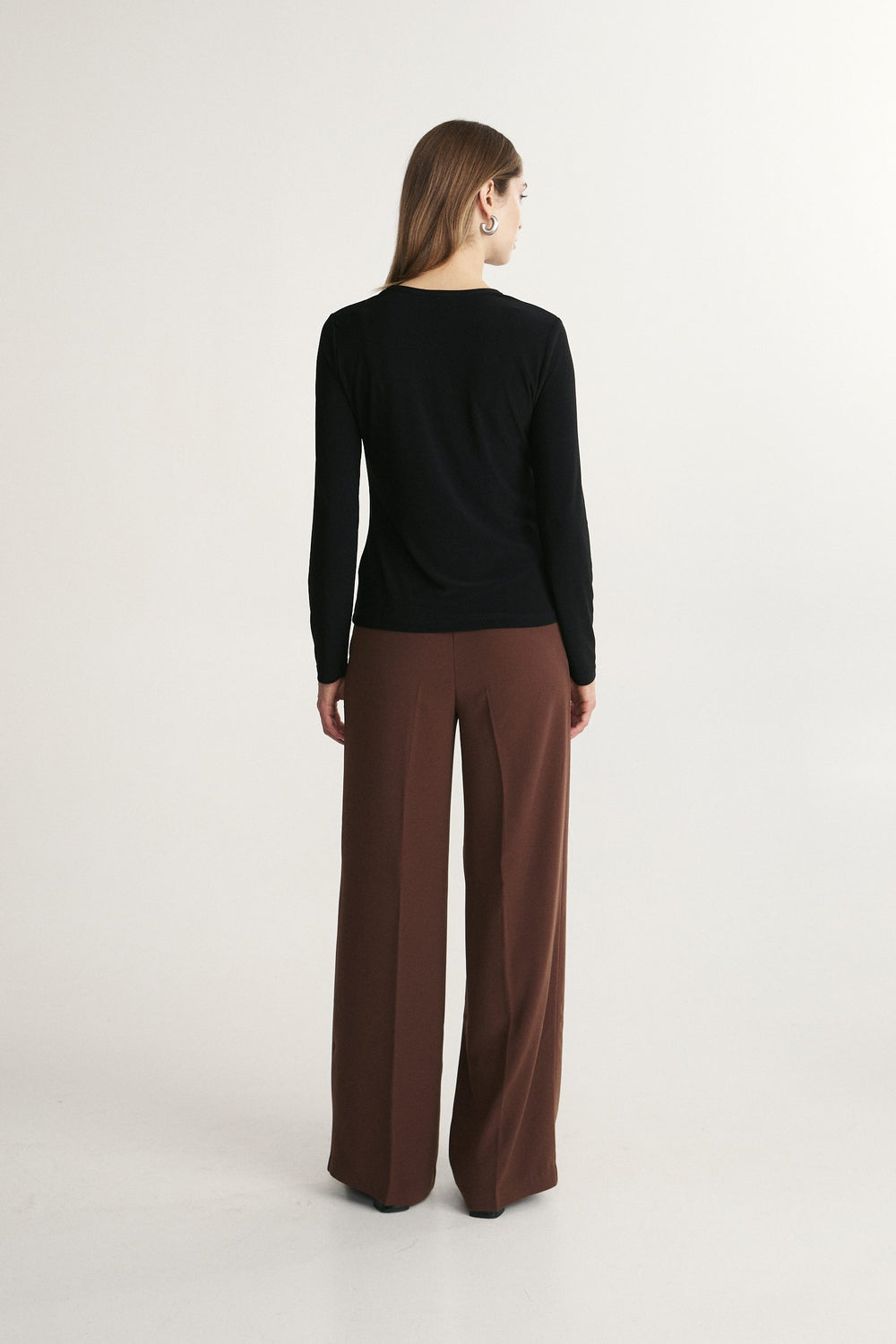 Slim-fit crewneck long-sleeve top