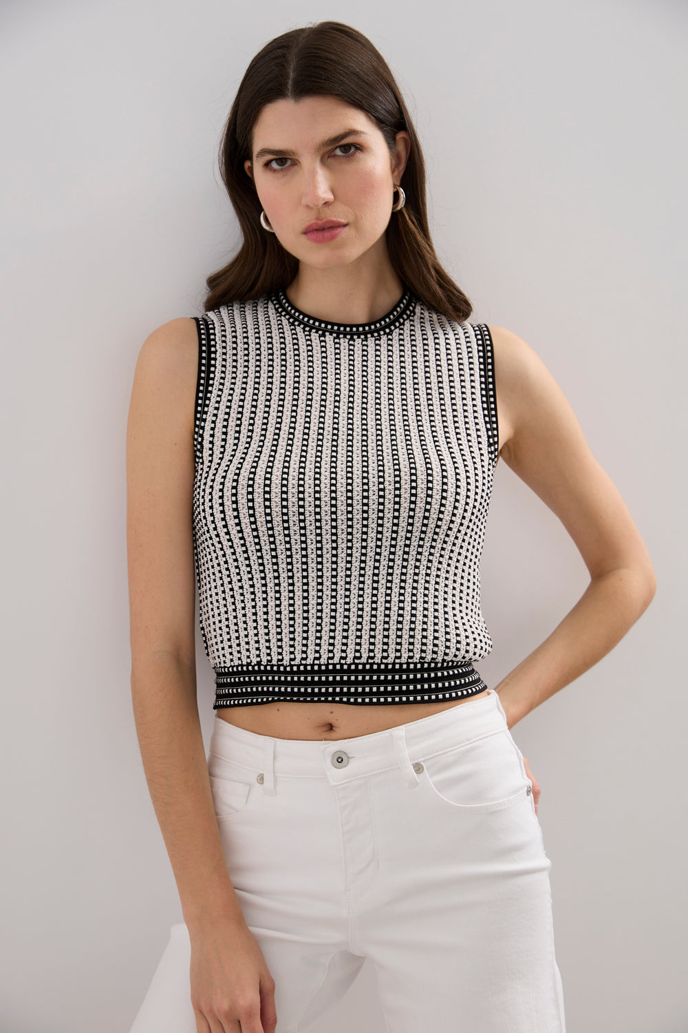 Haut en crochet texturé