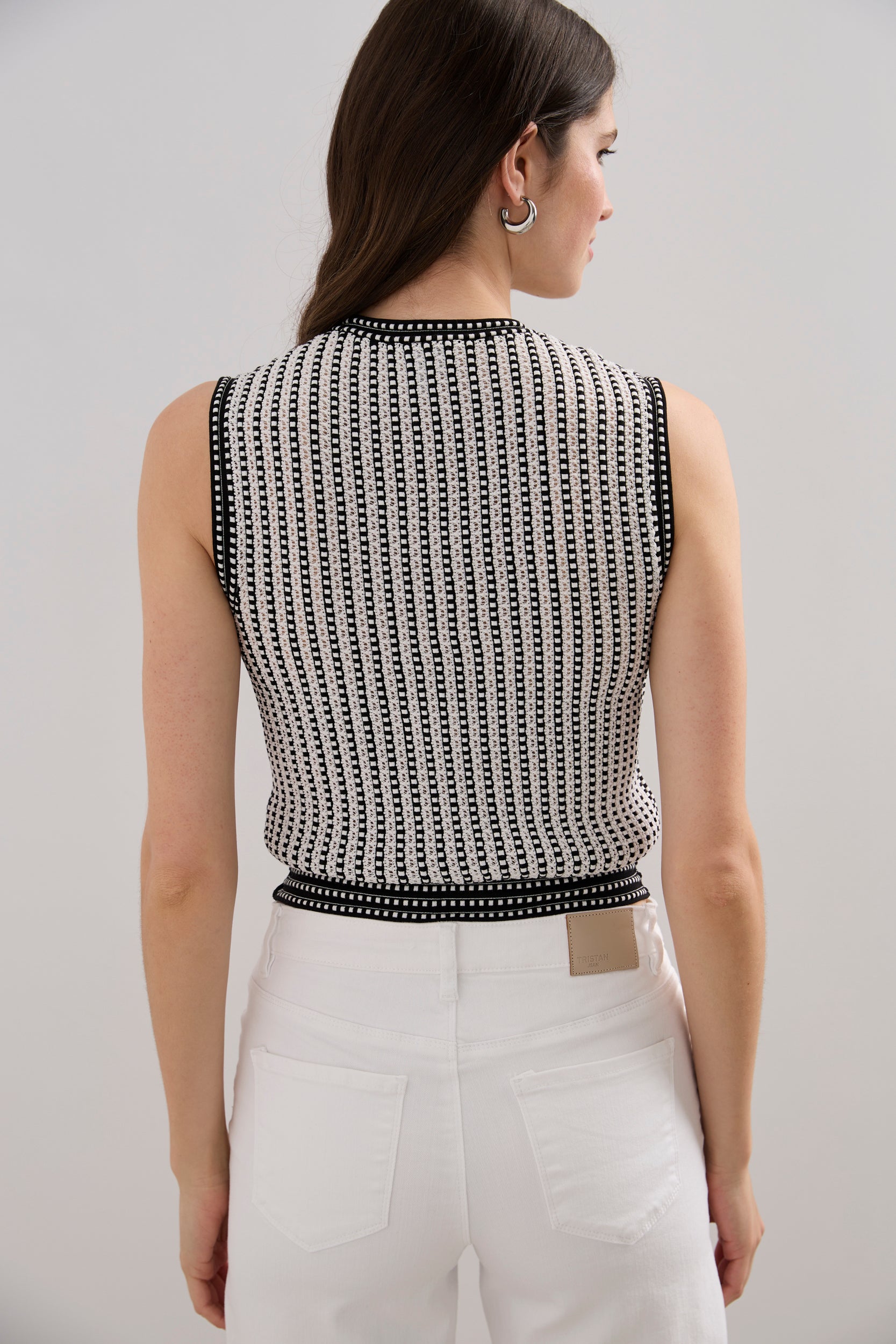 Haut en crochet texturé