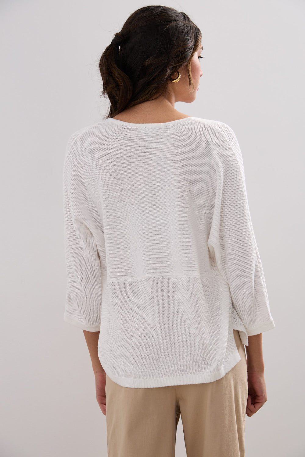 Pull manche dolman en maille