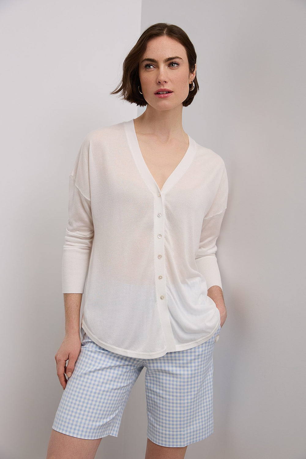 Cardigan noué au devant