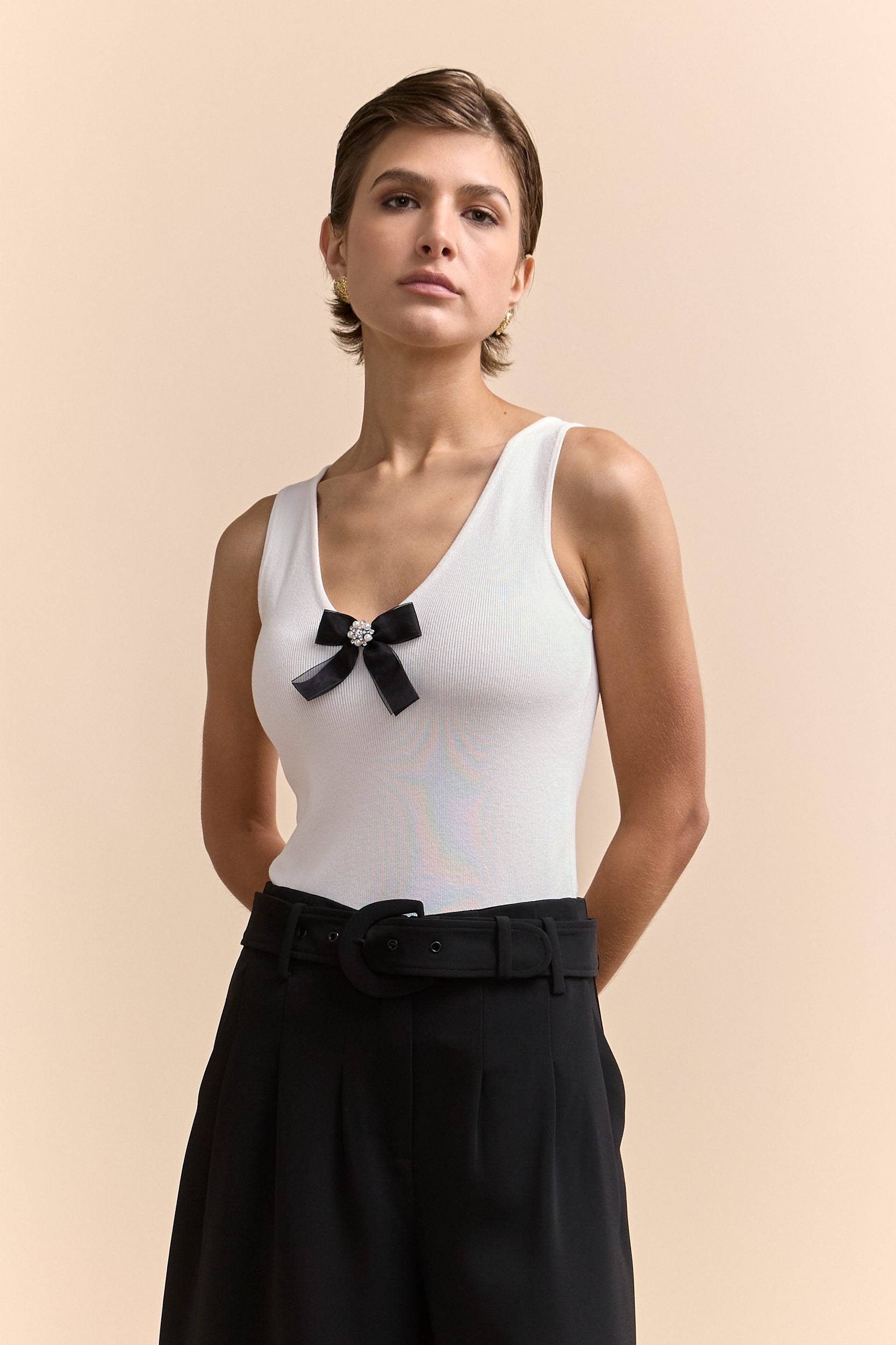 Camisole en maille avec boucle