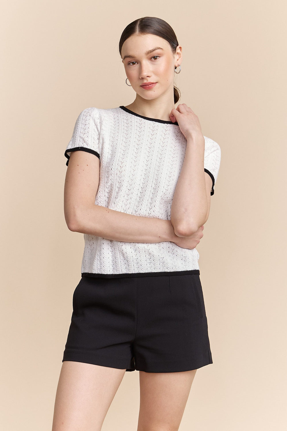 Knit t-shirt