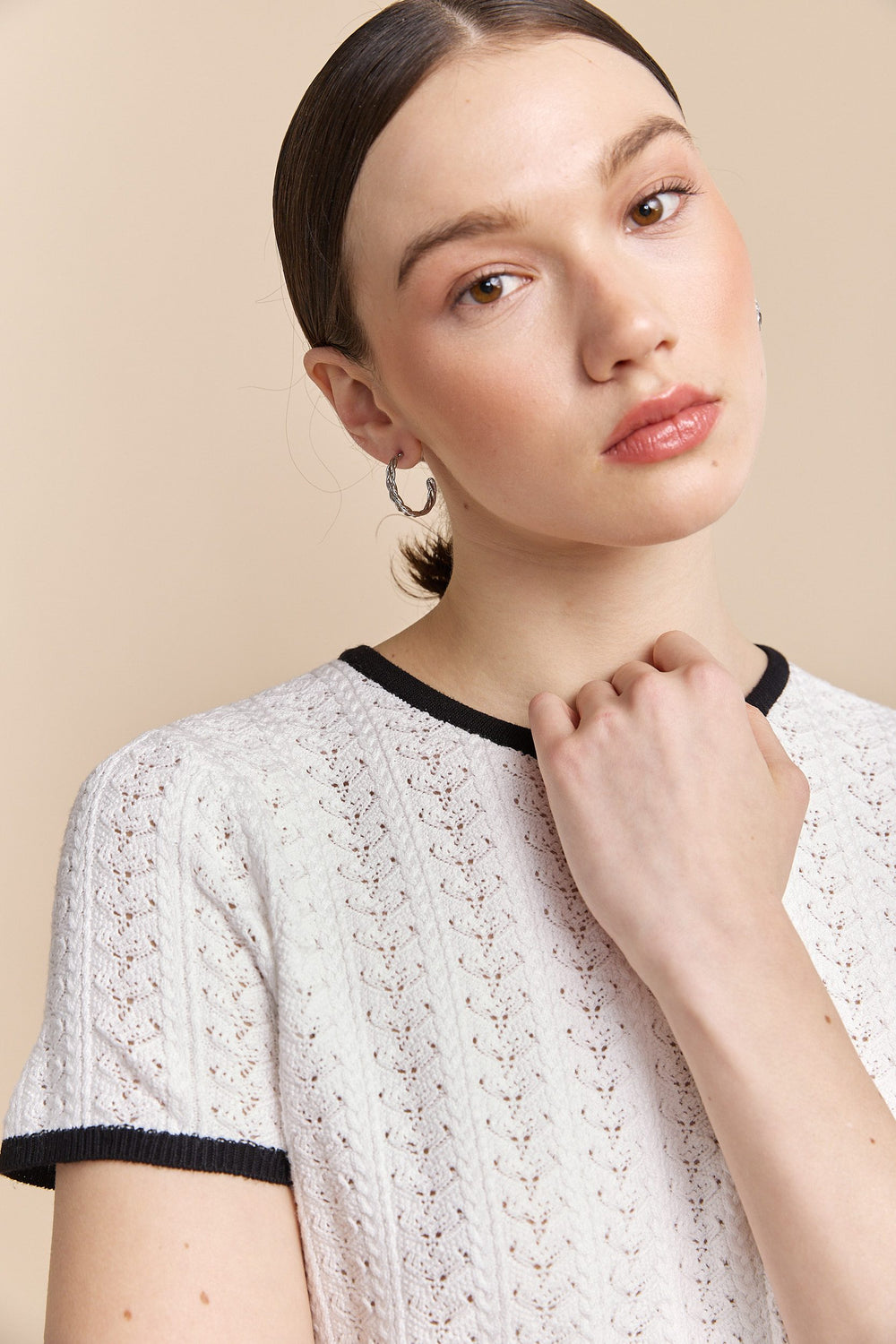 Knit t-shirt