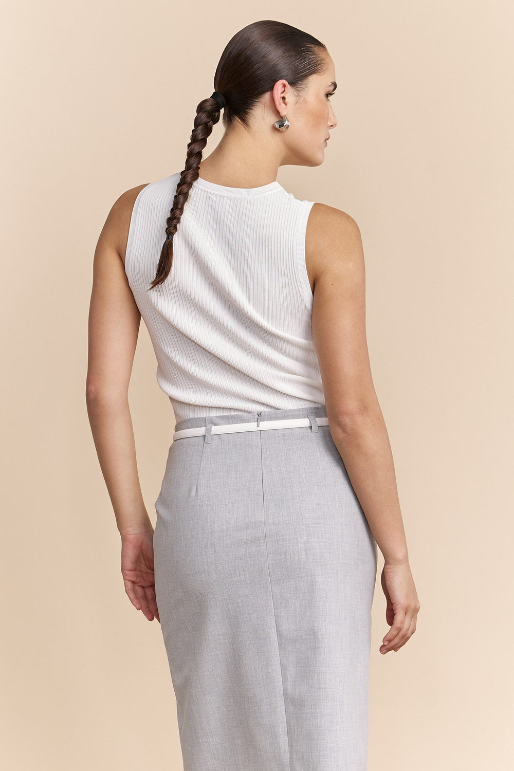 Camisole de maille à col rond