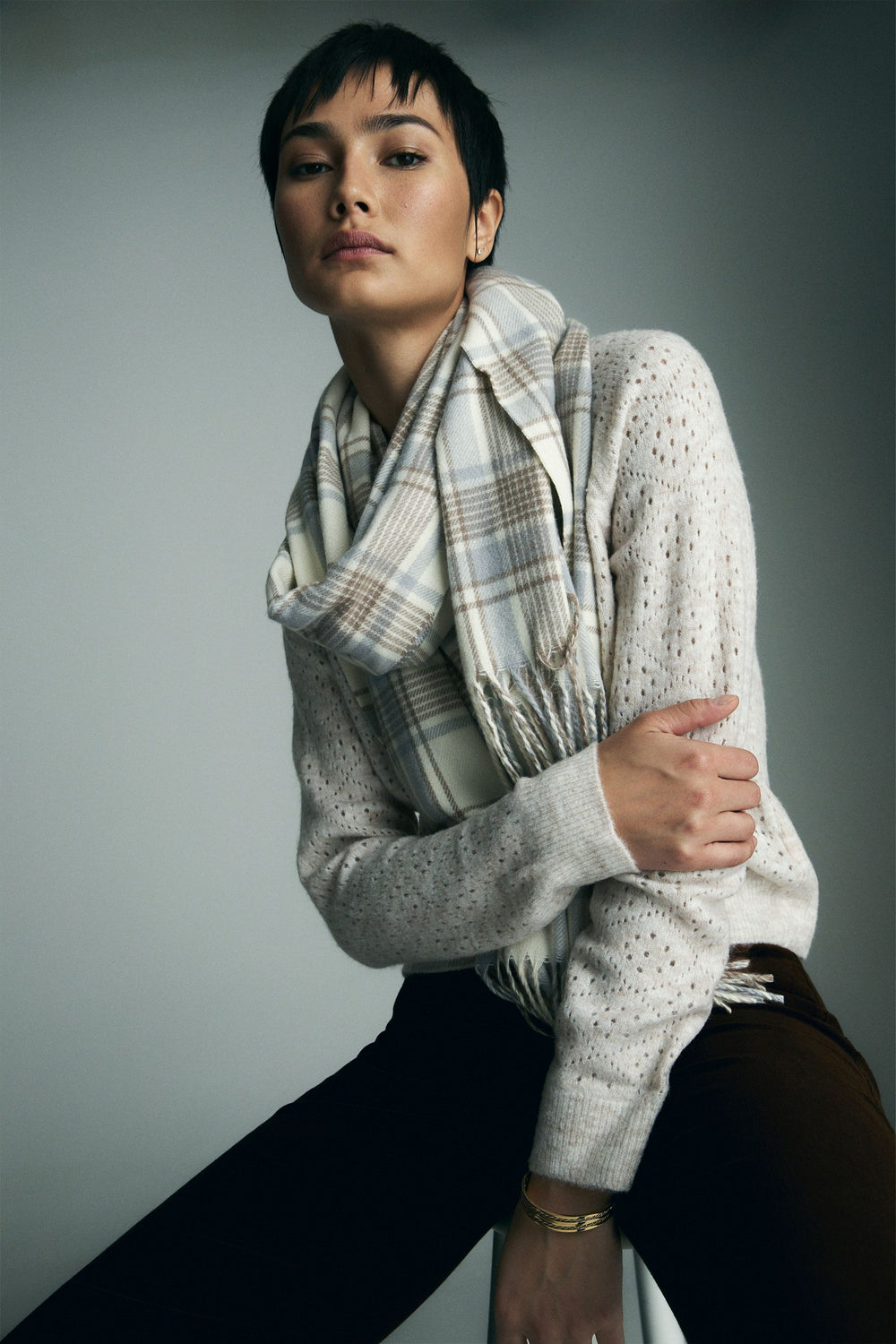 Soft crew neck sweater