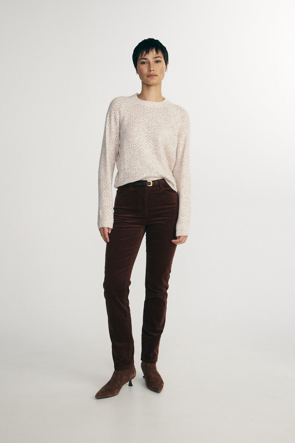 Soft crew neck sweater