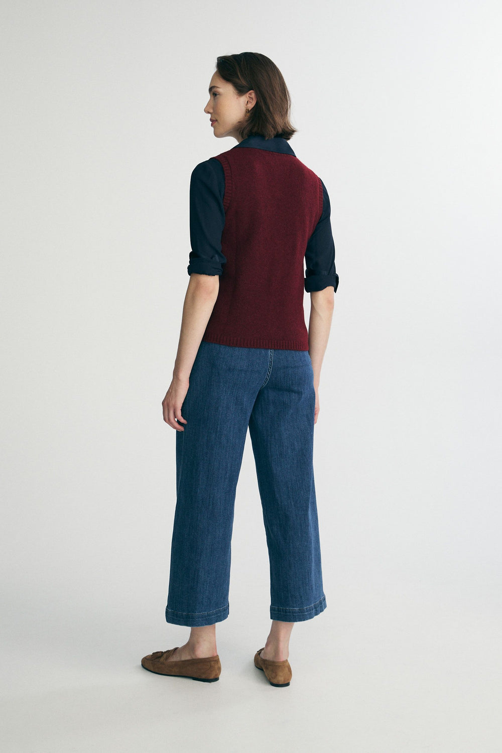 Buttoned sweater vest