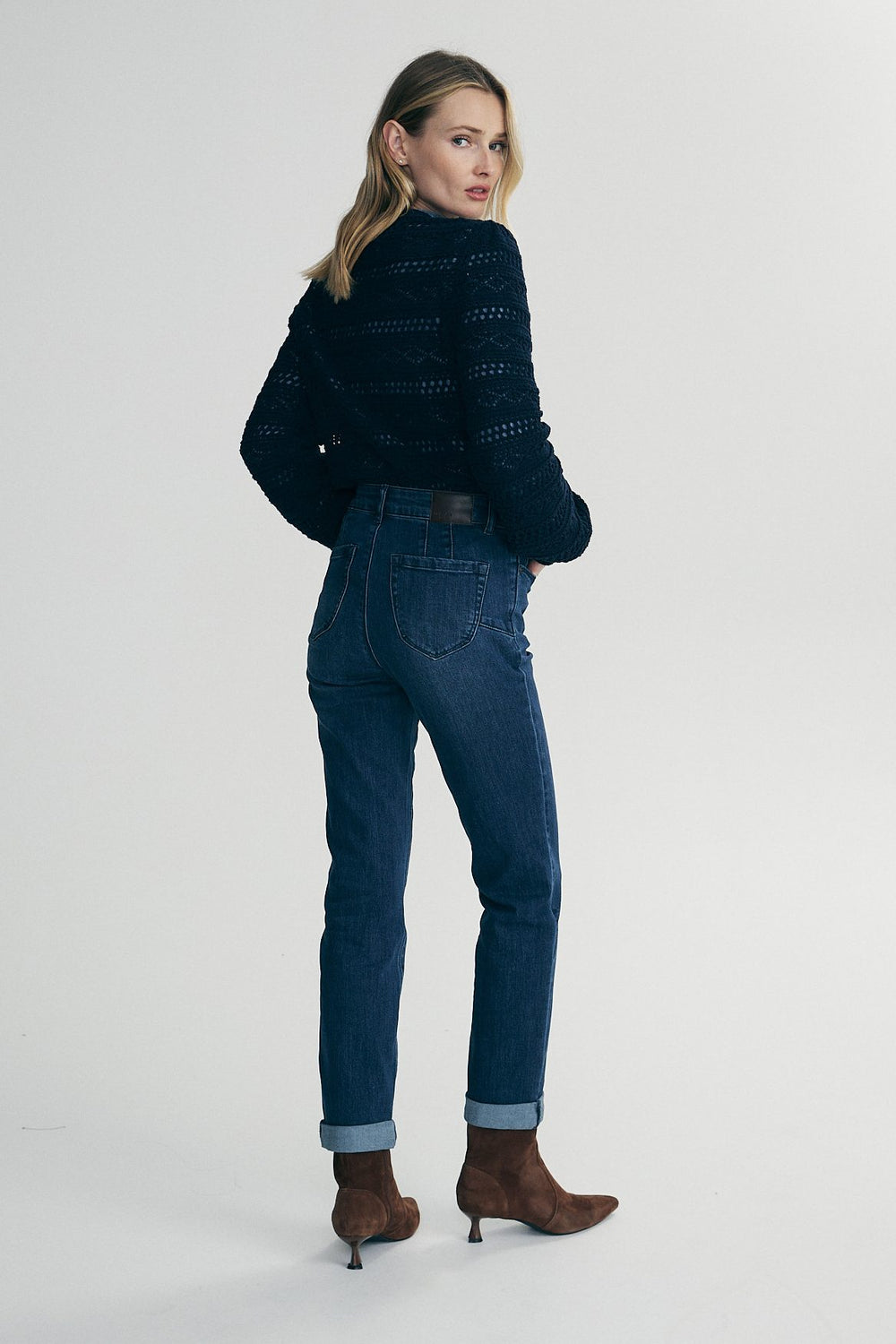 Pointelle sweater