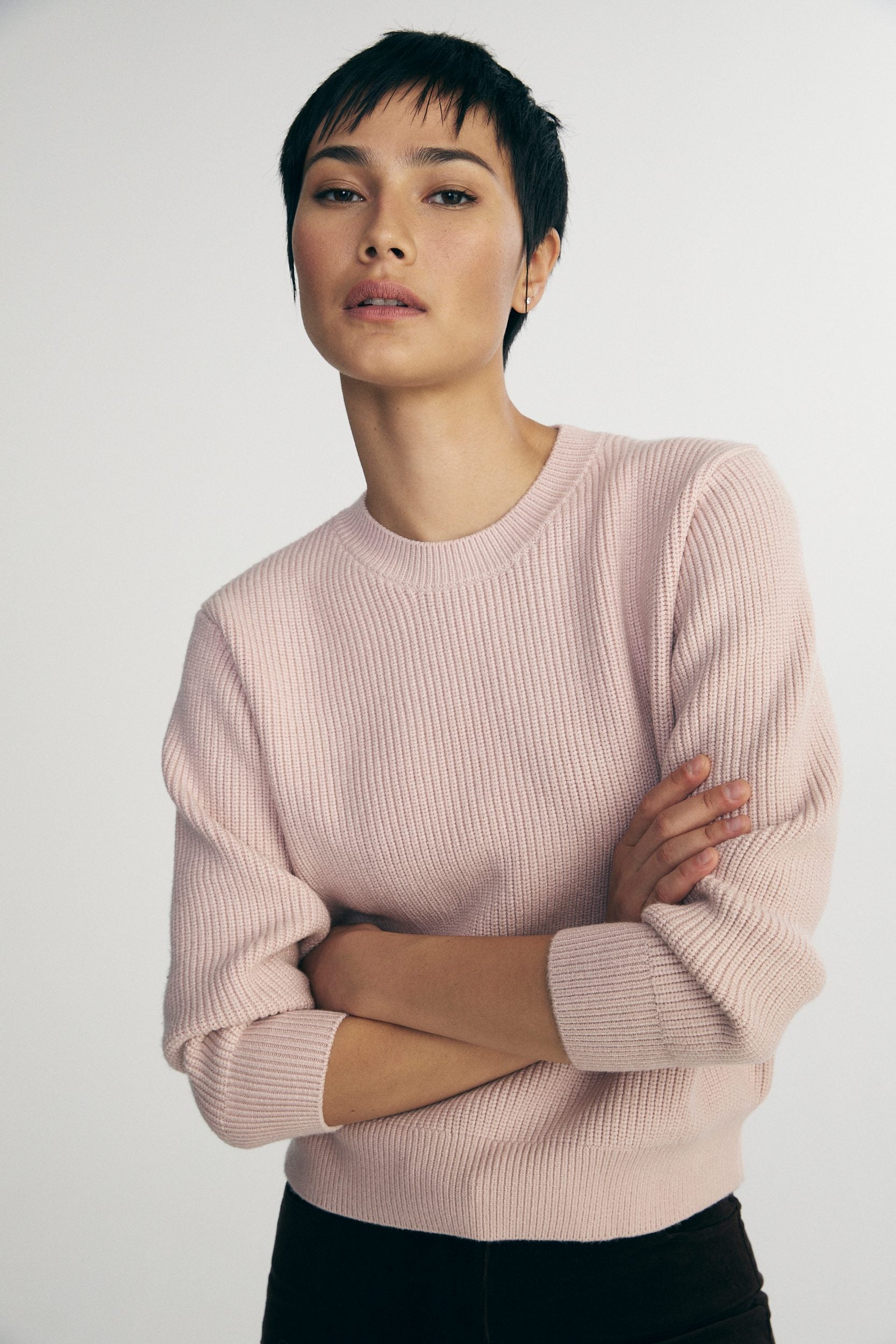 Relaxed crew neck sweater