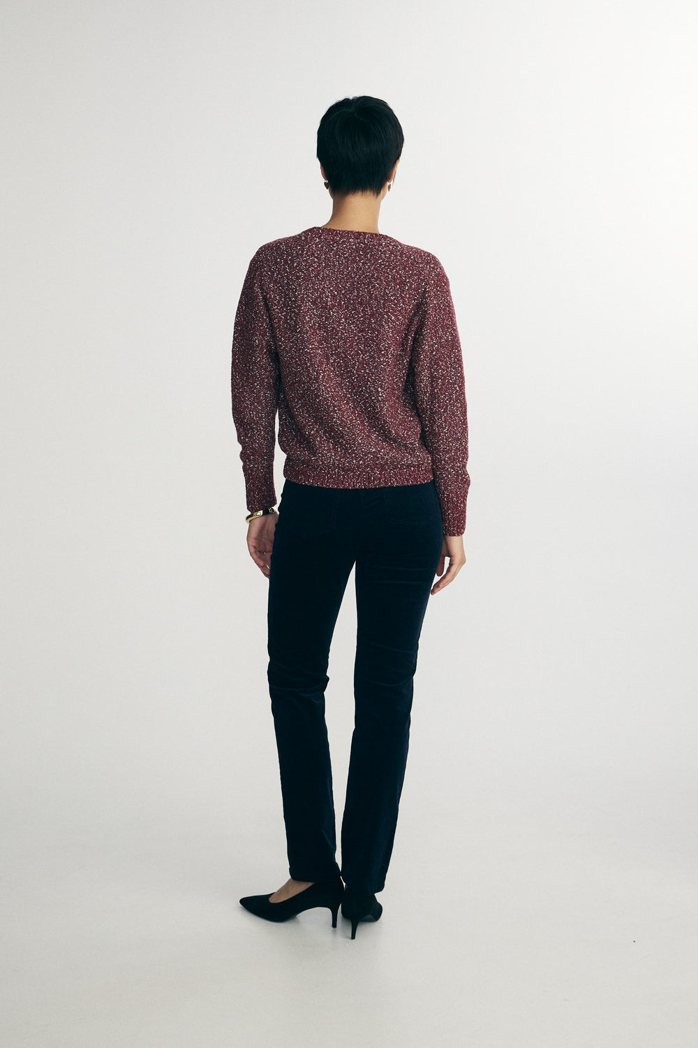 Relaxed boucle knit sweater