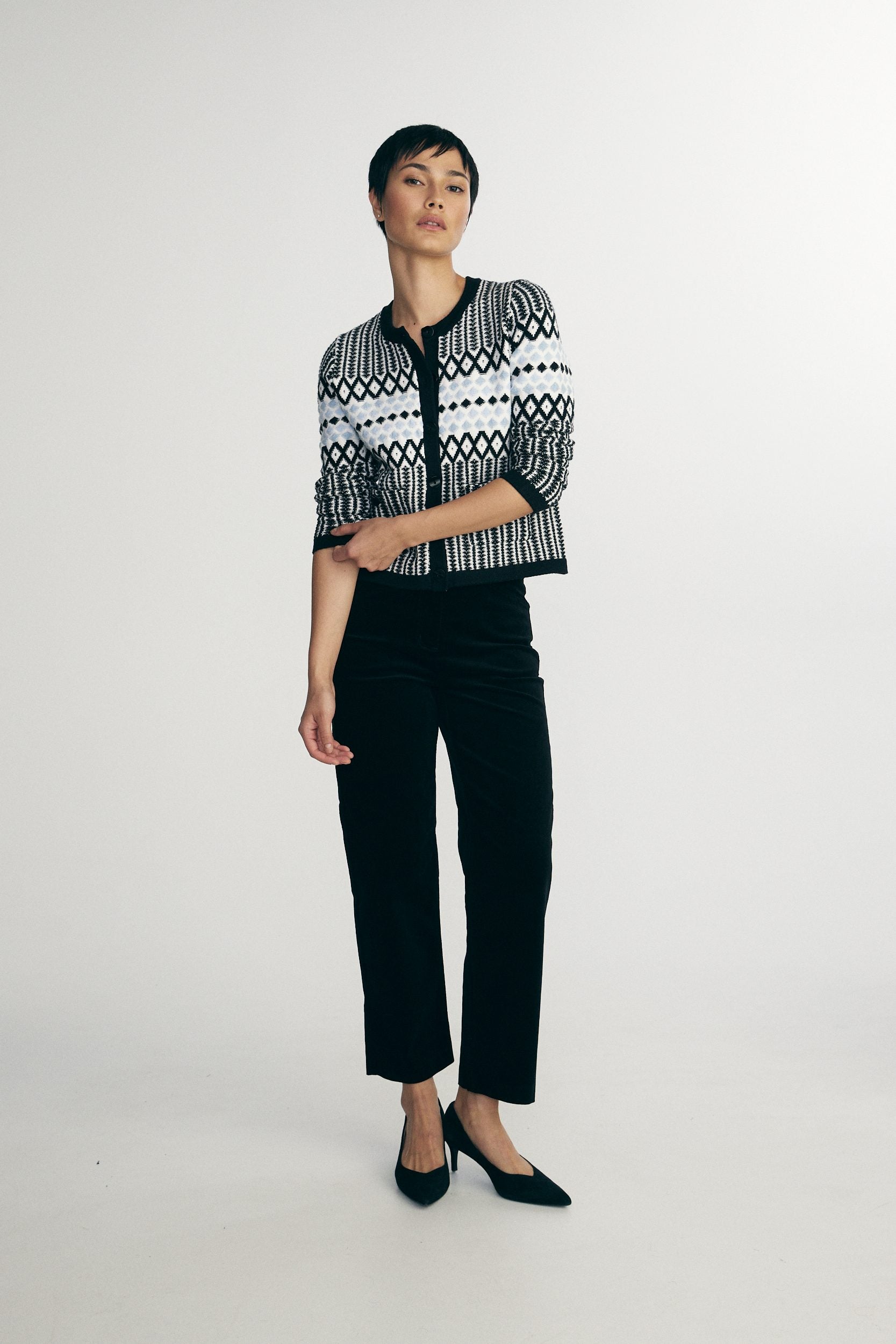 Jacquard cardigan