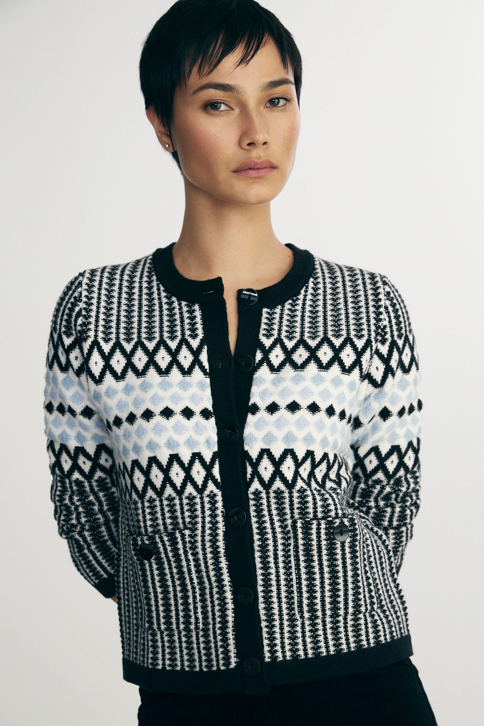 Jacquard cardigan