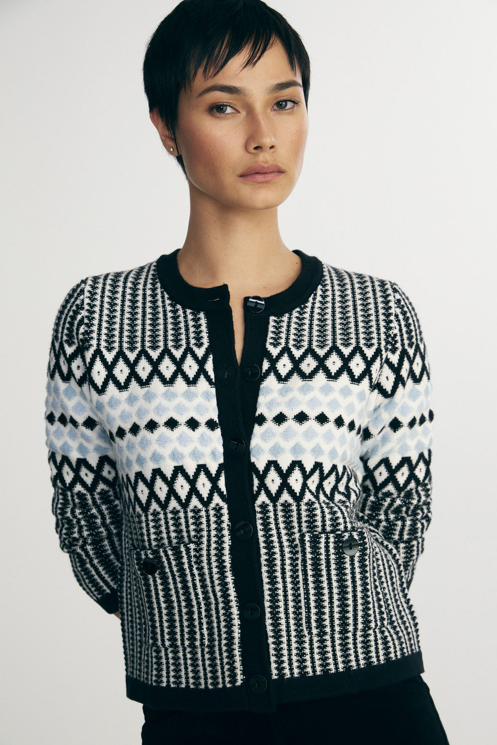 Jacquard cardigan