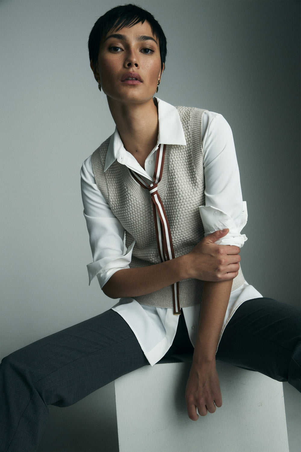 Sleeveless sweater