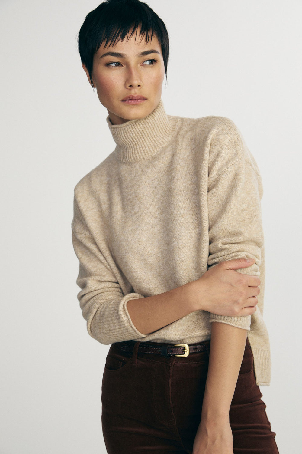 Mock neck sweater