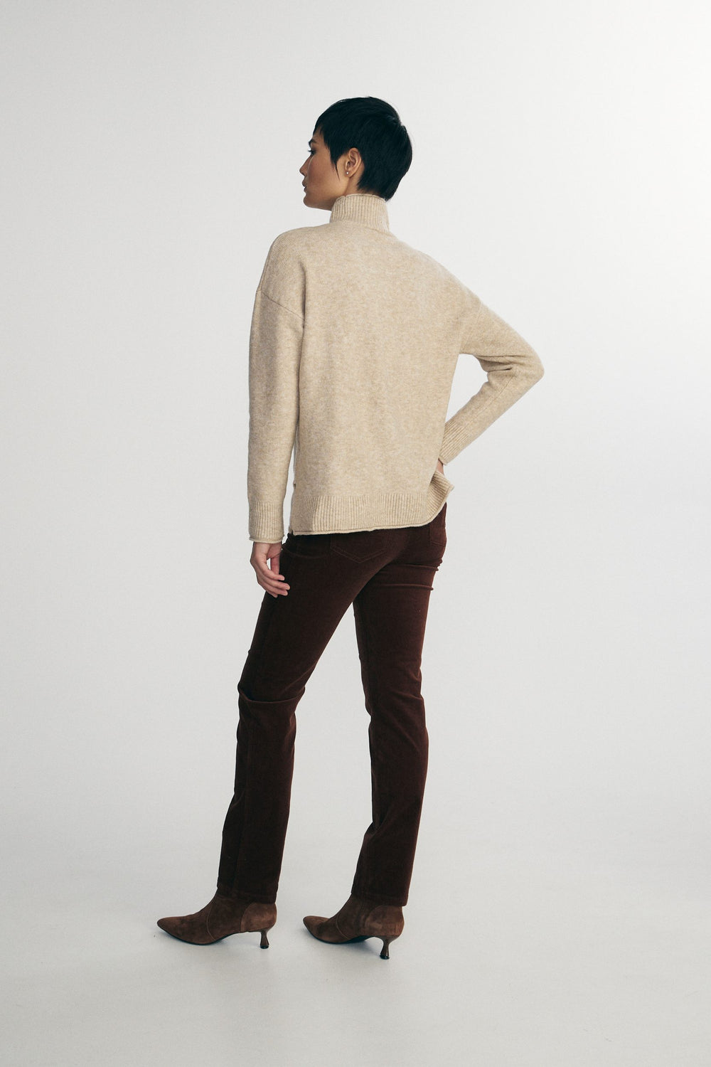 Mock neck sweater