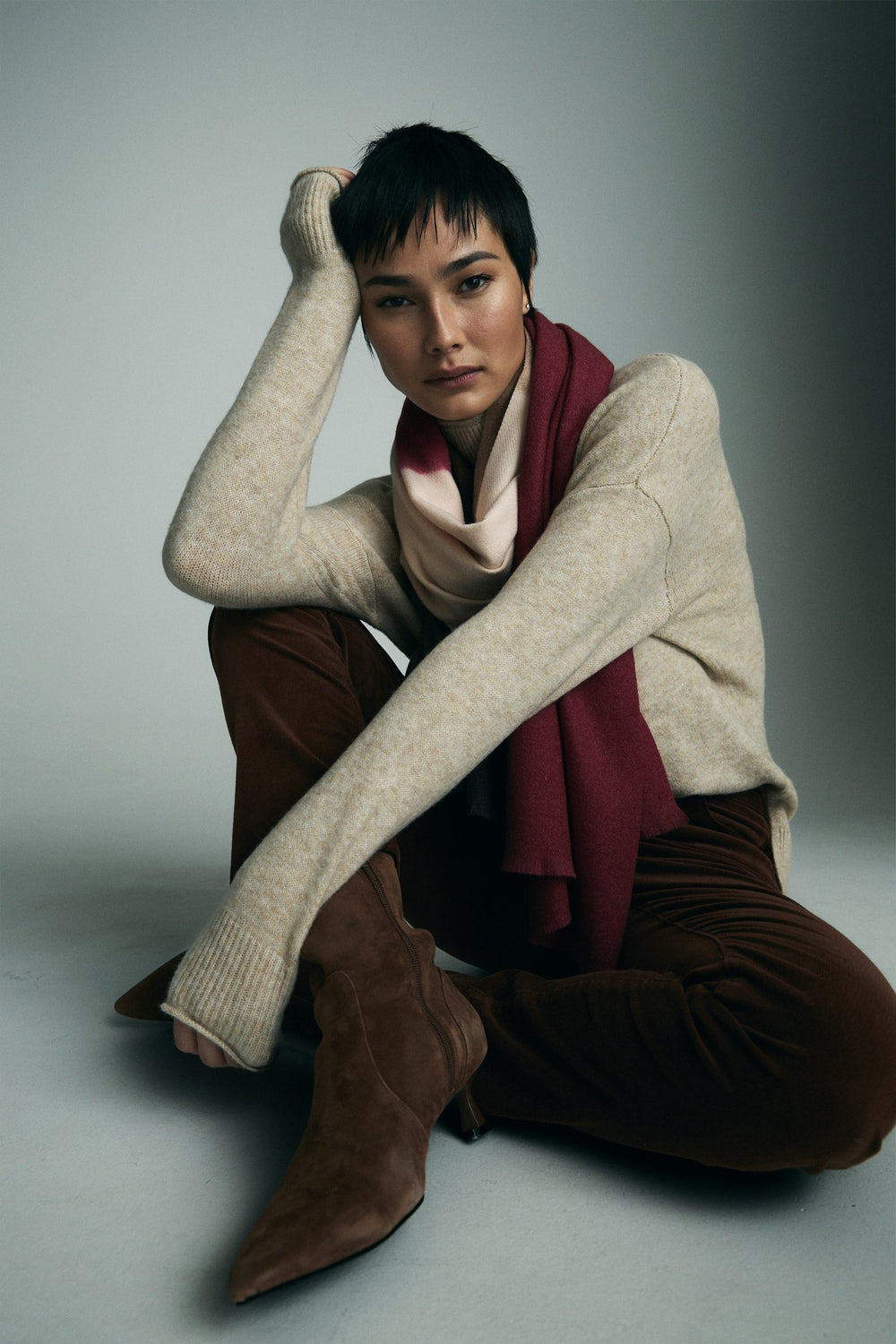 Mock neck sweater