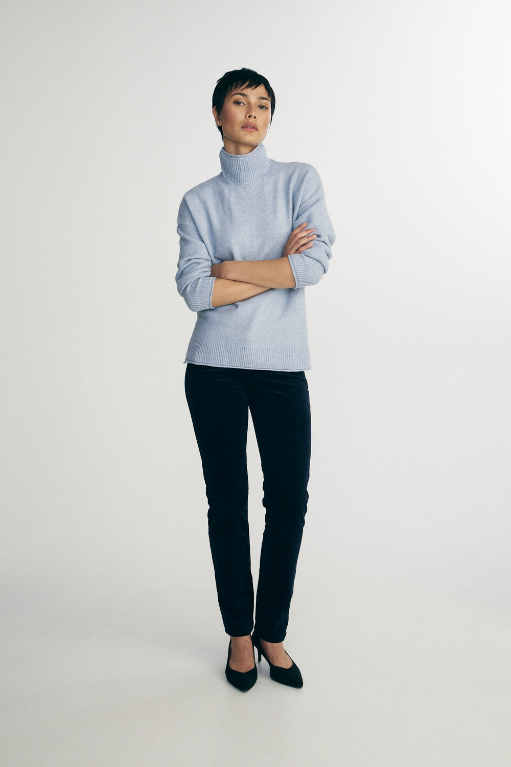 Mock neck sweater