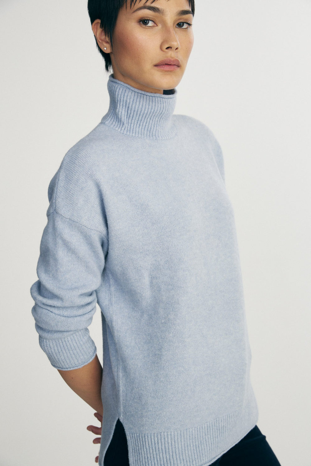 Mock neck sweater