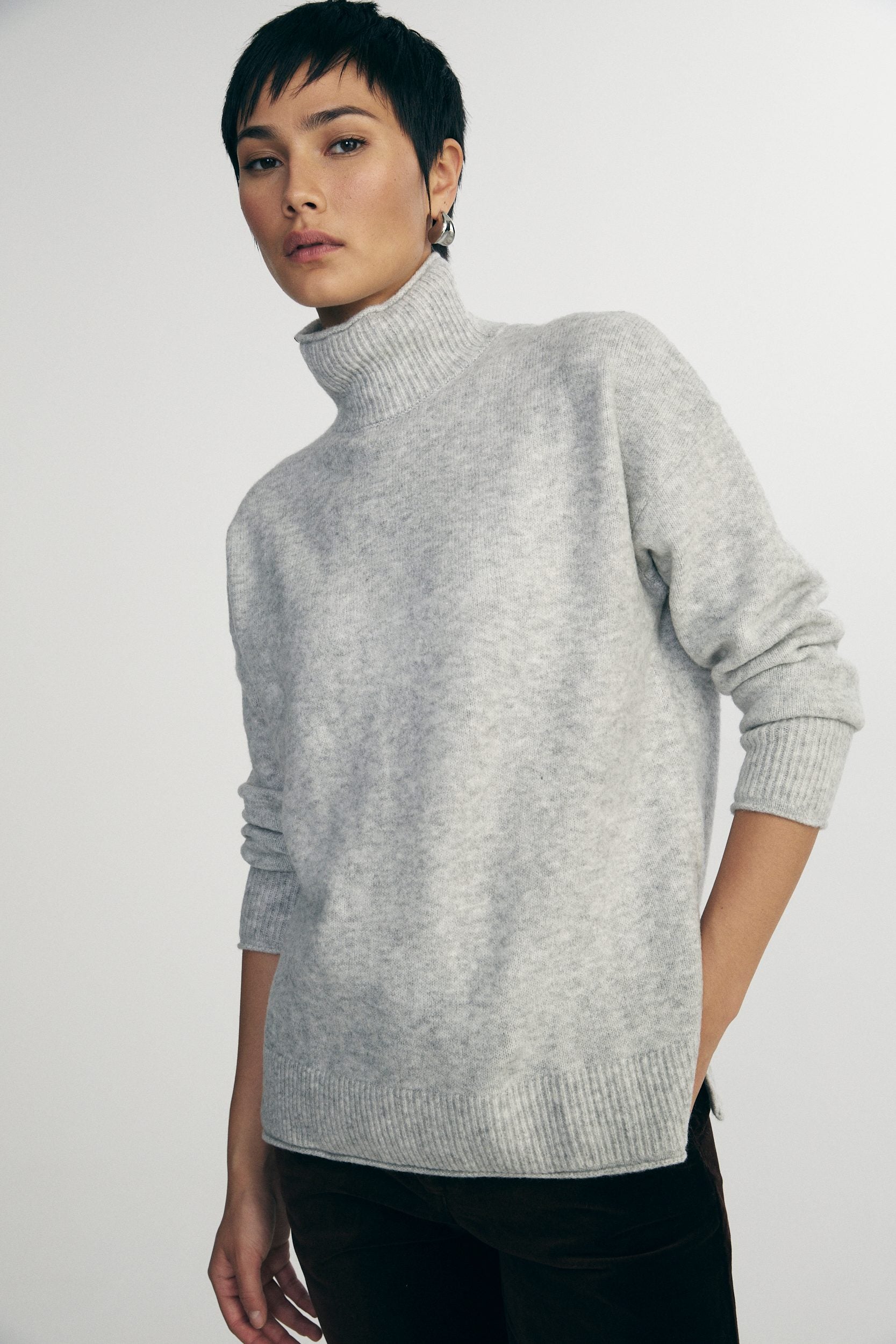 Mock neck sweater