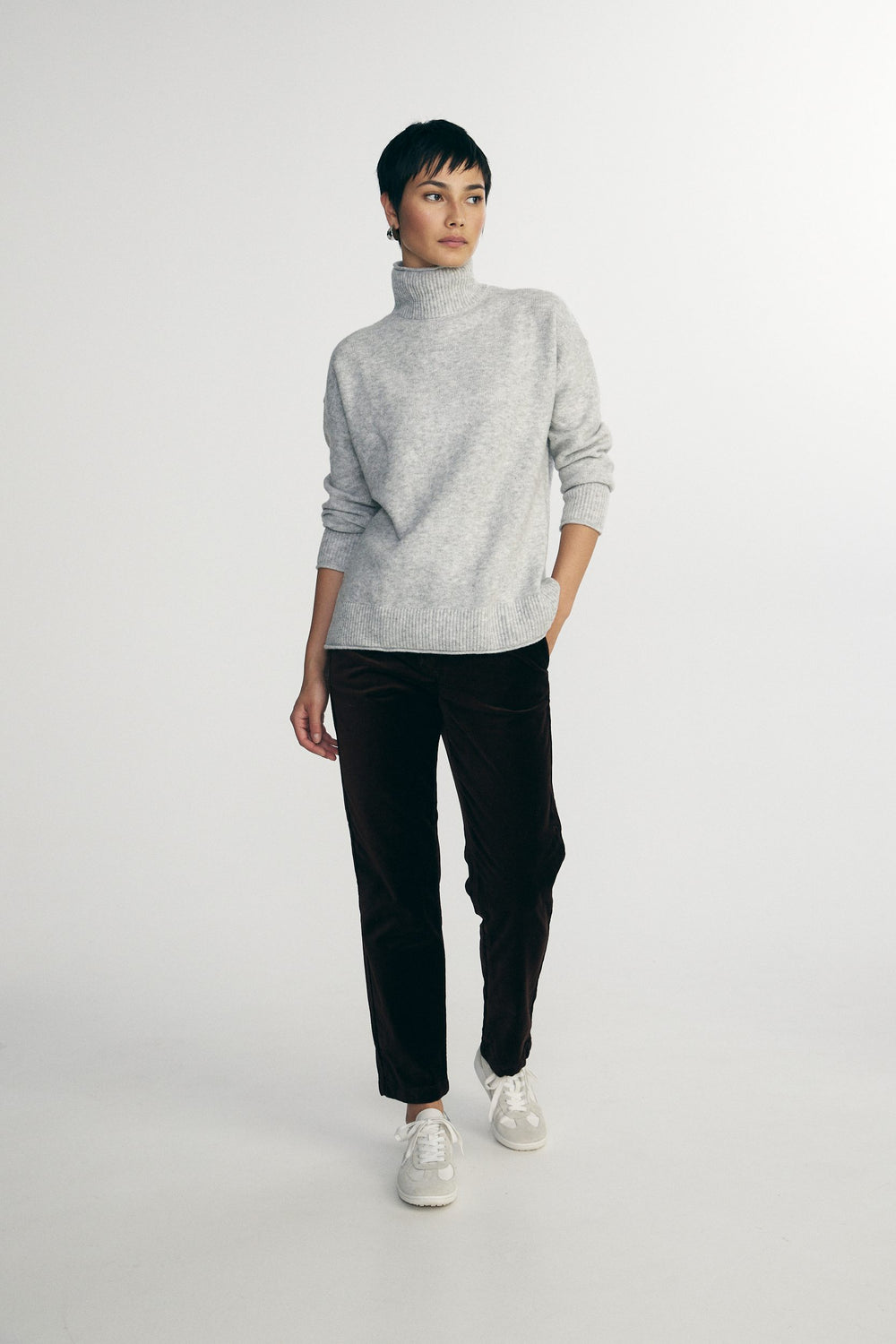 Mock neck sweater