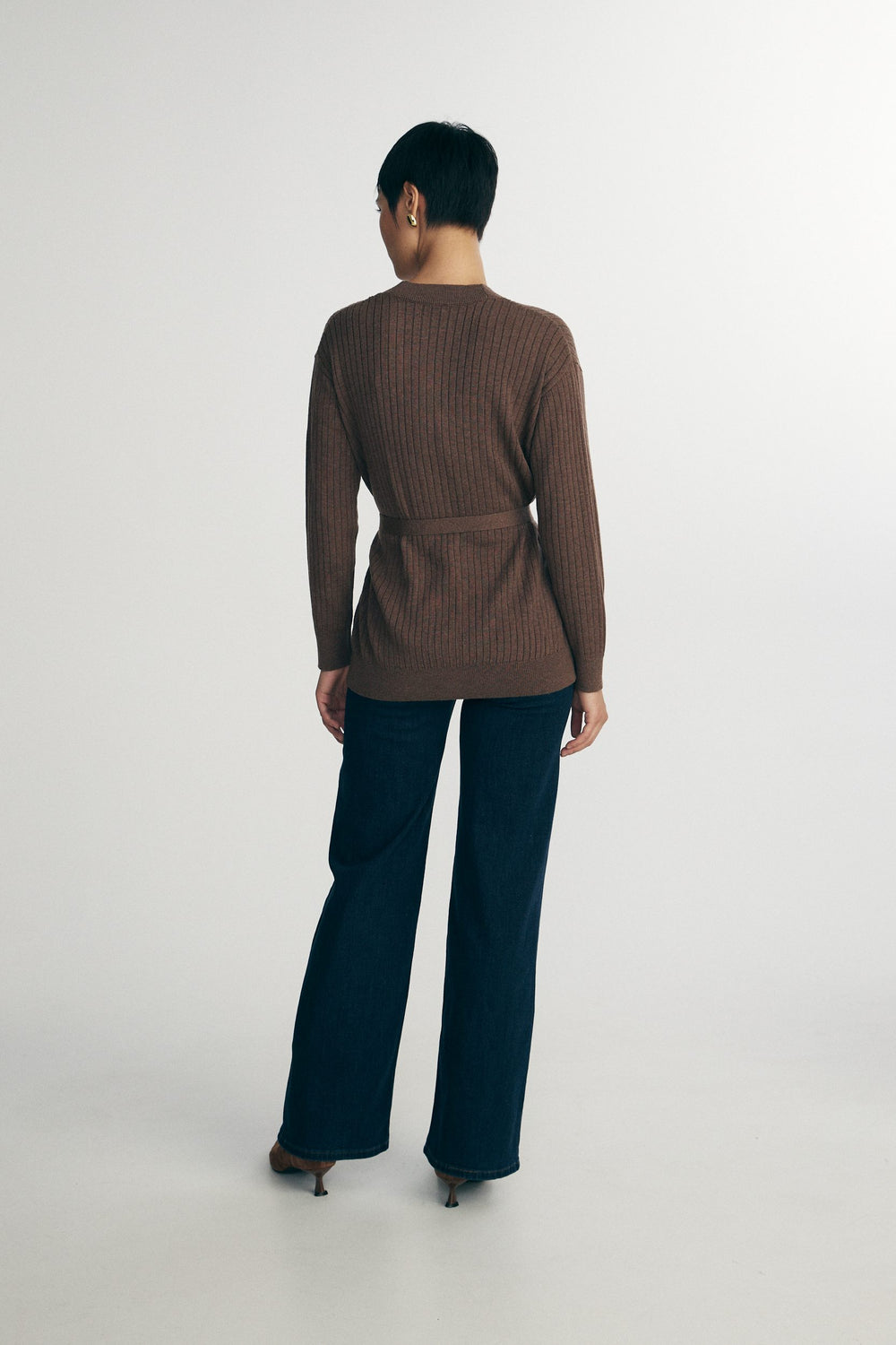 Cardigan ample avec ceinture